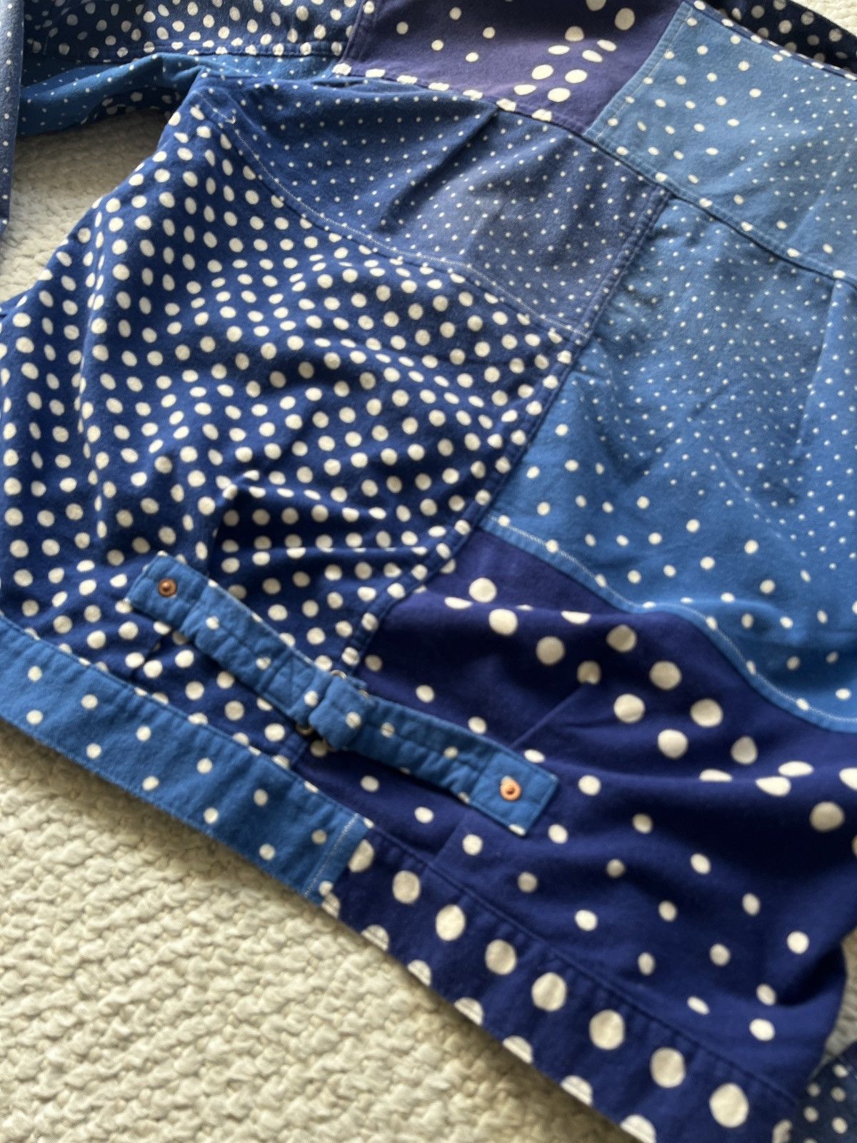 Kapital Kapital FLANNEL POLKADOT X BANDANA REVERSIBLE 1ST JKT - BLUE Size US L / EU 52-54 / 3 - 7 Thumbnail