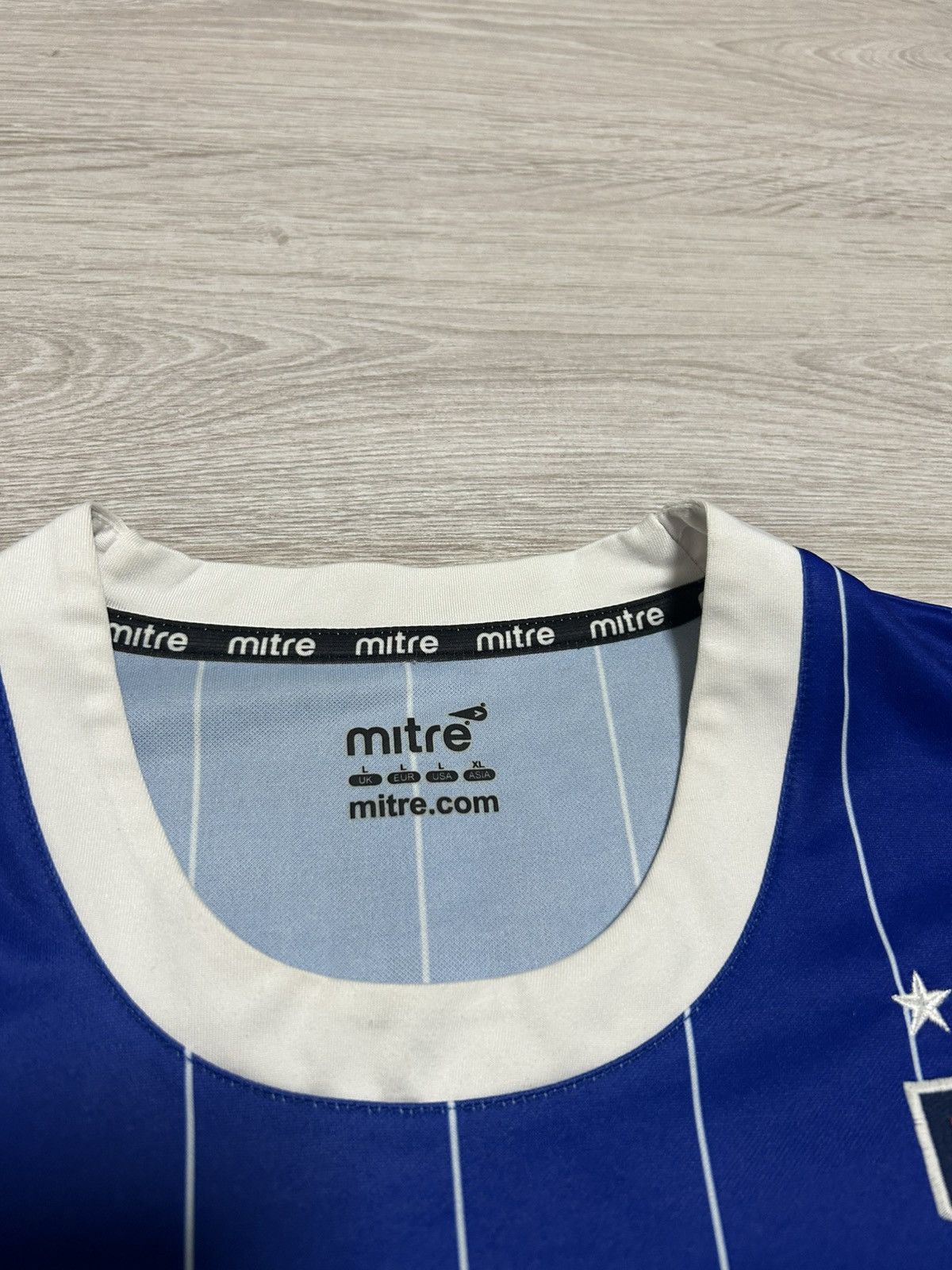 Vintage Vintage Mitre Ipswich Town 2007/08 Home shirt #14 LEE s Size US S / EU 44-46 / 1 - 8 Thumbnail