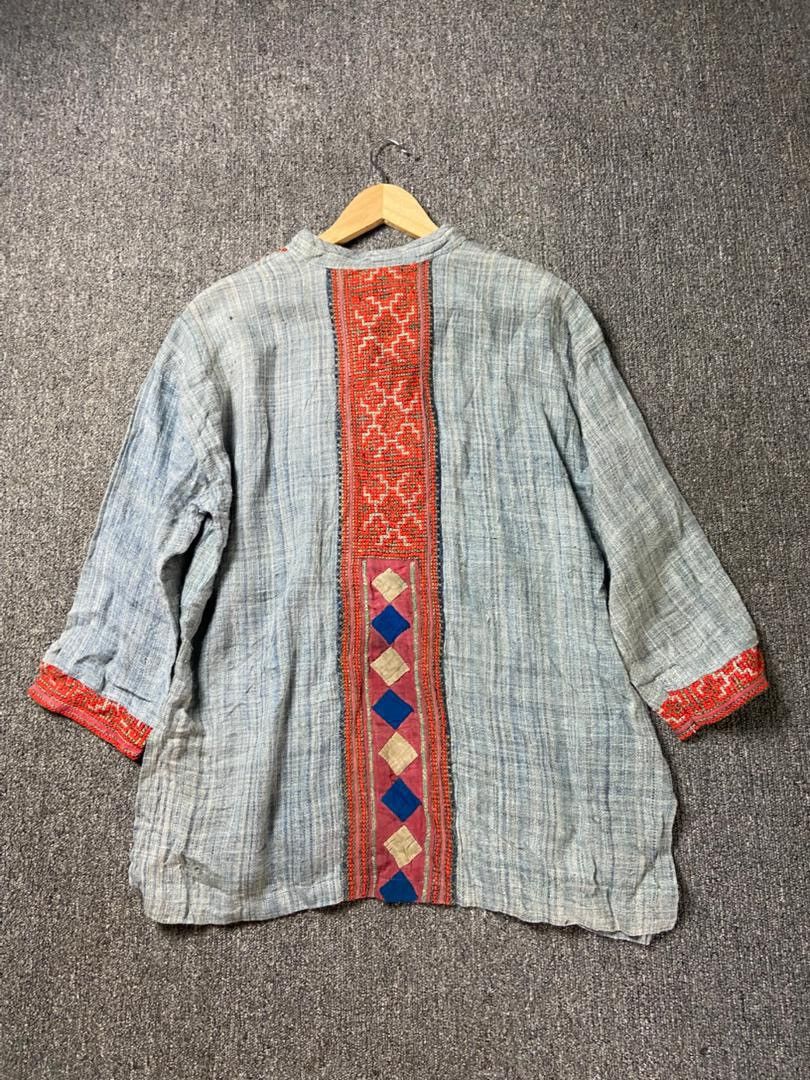 Japanese Brand SHUJRABANSHO Traditional Patchwork Top (204) Size US S / EU 44-46 / 1 - 2 Thumbnail