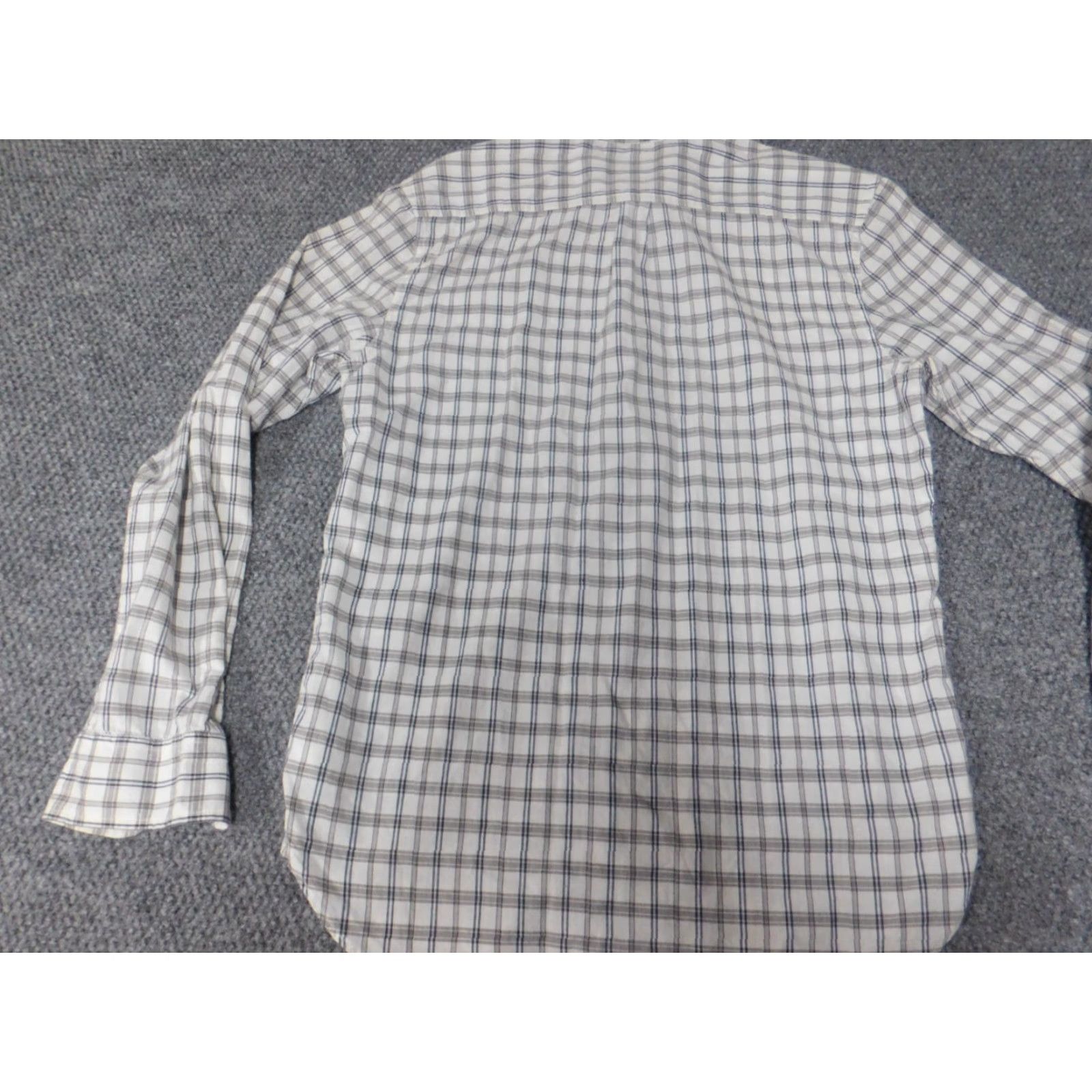 Lucky Brand Lucky Brand Shirt Mens Medium Gray Plaid Button Up Knit Cotton Long Sleeve Collared Regular Size US M / EU 48-50 / 2 - 7 Thumbnail