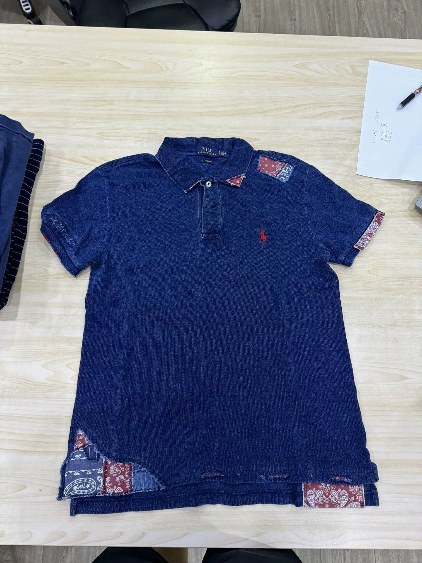 RRL Ralph Lauren rrl short sleeve polo shirt with patches Size US S / EU 44-46 / 1 - 1 Thumbnail