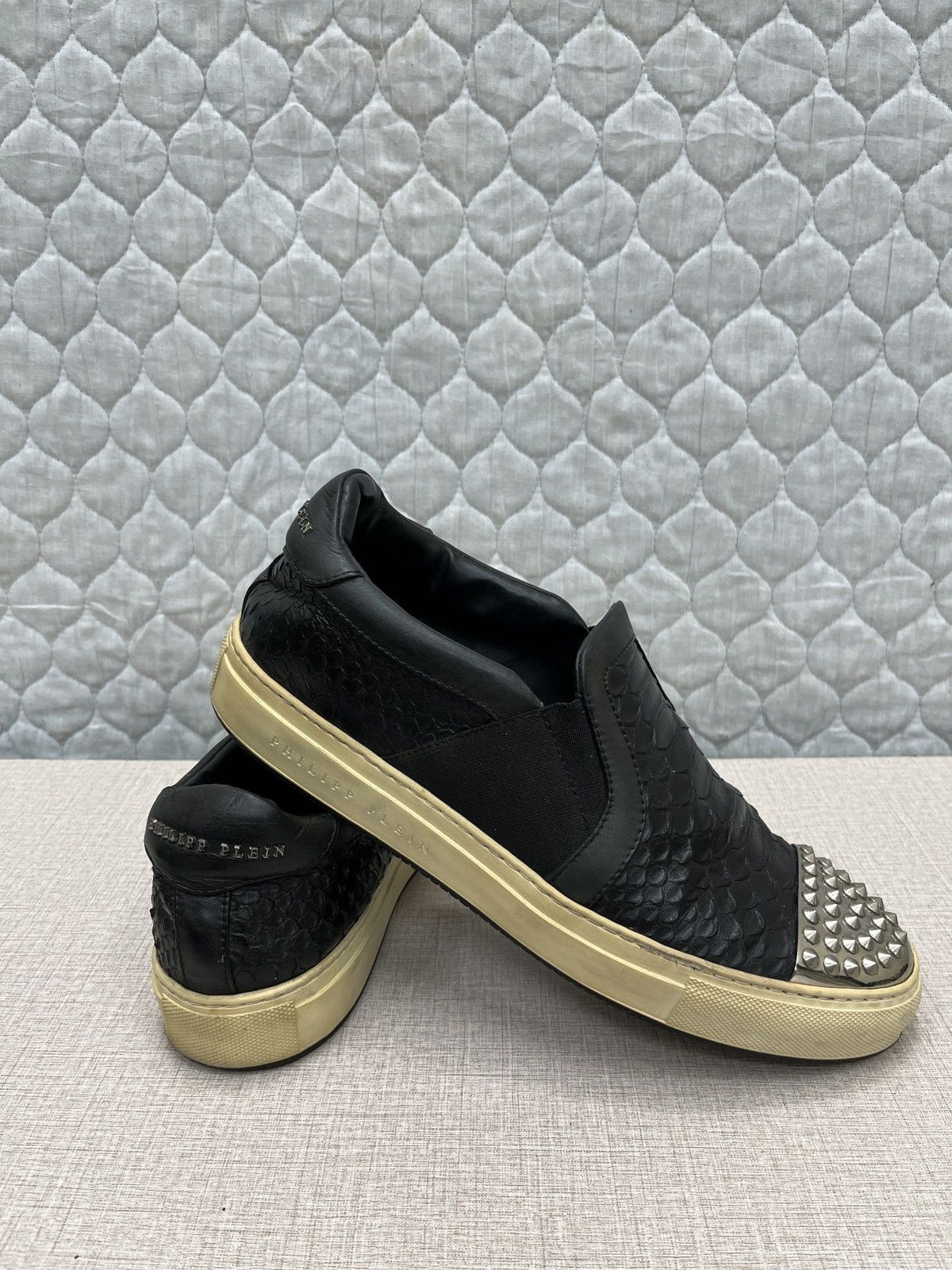 Philipp Plein 🔥🔥🔥STEALS PHILIPP PLEIN STUDDED SLIP ON SHOE Size US 8.5 / EU 41-42 - 2 Thumbnail