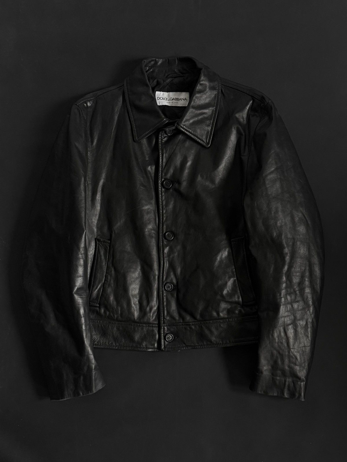 Dolce & Gabbana Dolce Gabbana Leather Jacket Size US L / EU 52-54 / 3 - 1 Thumbnail