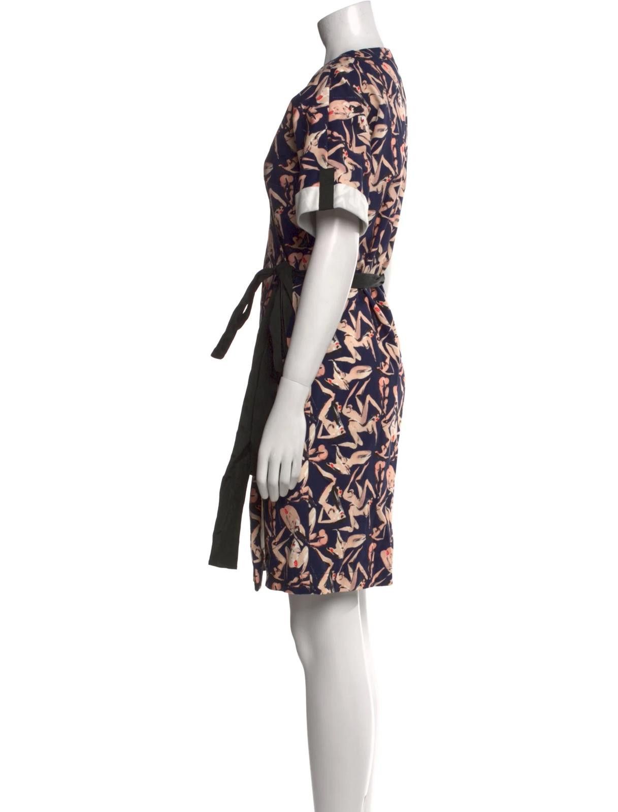 Other Marcell Von Berlin Printed Knee-Length Dress Size: M | US 6 Size M / US 6-8 / IT 42-44 - 2 Thumbnail