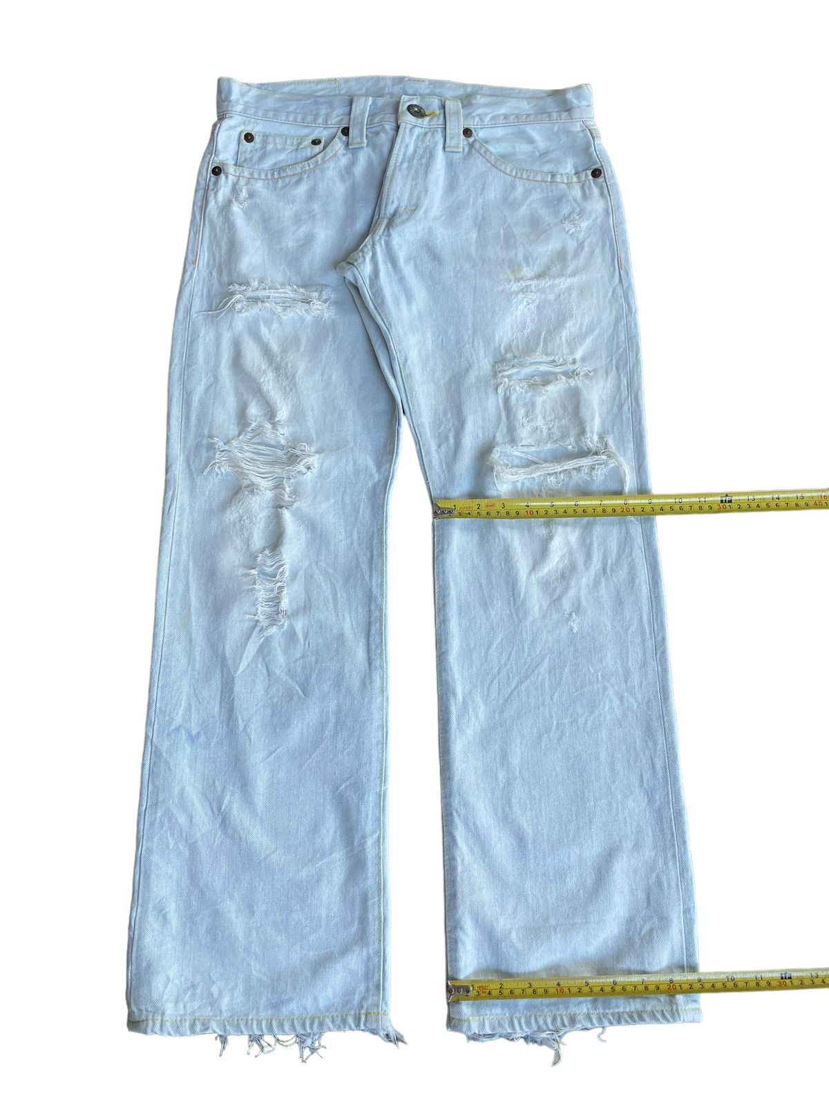 Japanese Brand Vintage Y2K Japanese Cocolulu Surf Trip Paint Spellout Jeans Size US 34 / EU 50 - 17 Thumbnail
