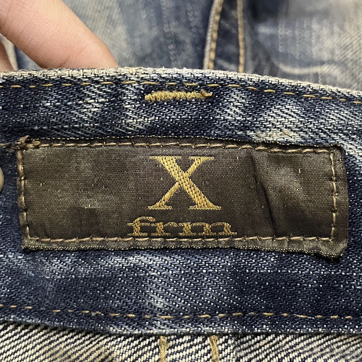 14th Addiction Very Rare Design Vintage Brand Xfrm Flash Flared Jeans 1990s Size US 30 / EU 46 - 10 Thumbnail