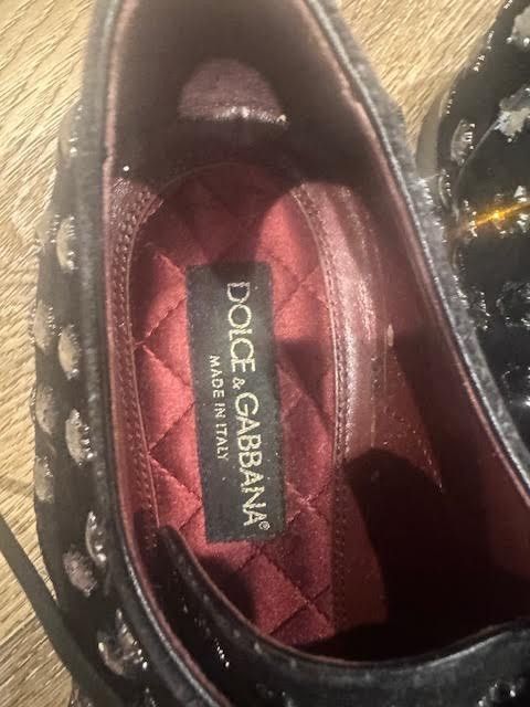 Dolce & Gabbana Dolce and Gabbana Crystal Star Suede Studded Derby Size US 8.5 / EU 41-42 - 10 Thumbnail