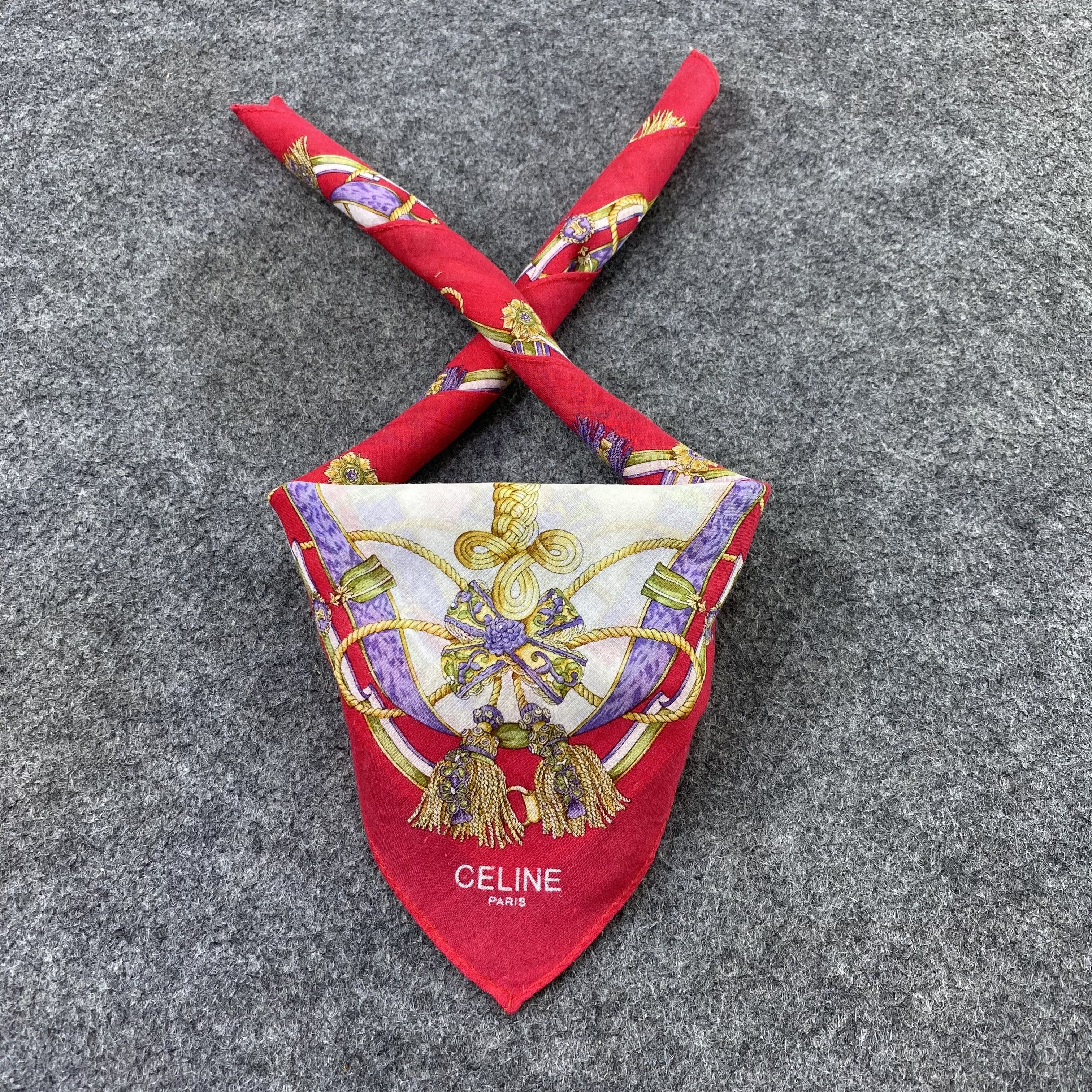 Celine Celine Handkerchief Neckerchief Bandana-B1662 Size ONE SIZE - 2 Thumbnail