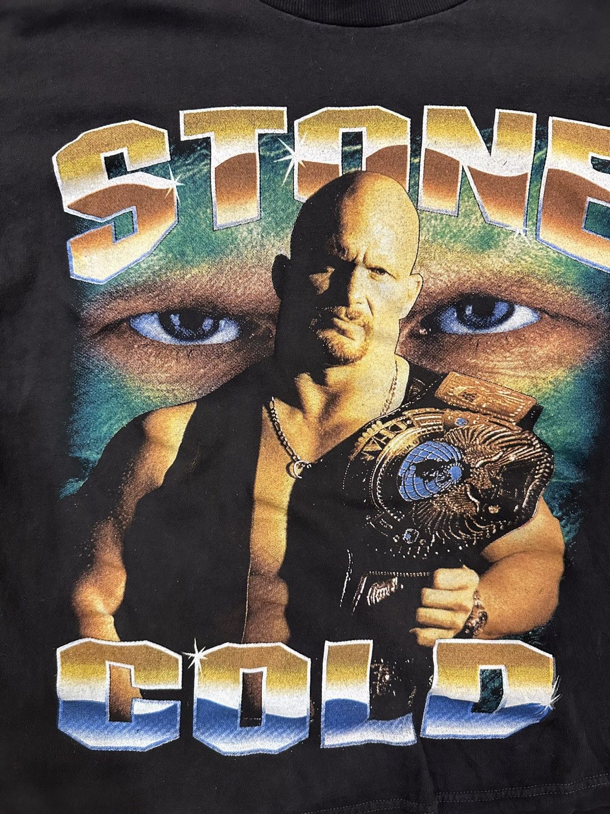 Rap Tees Vintage Stone Cold Steve Austin WWF 90s Rap Tee T-Shirt Size US L / EU 52-54 / 3 - 5 Thumbnail