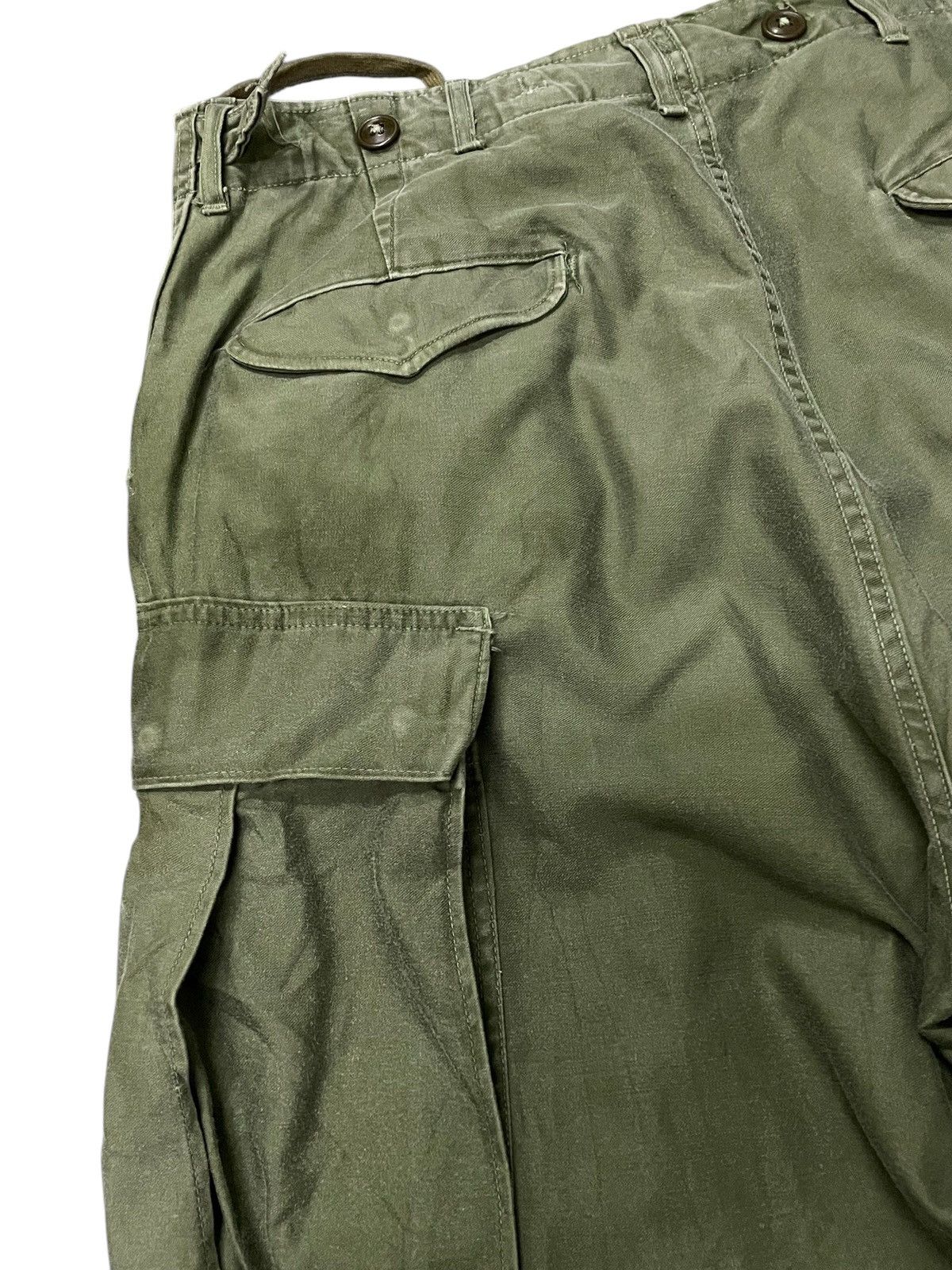 Vintage 50s Vintage WW2 US Military M-1951 Cargo Trousers Baggy Size US 32 / EU 48 - 18 Thumbnail