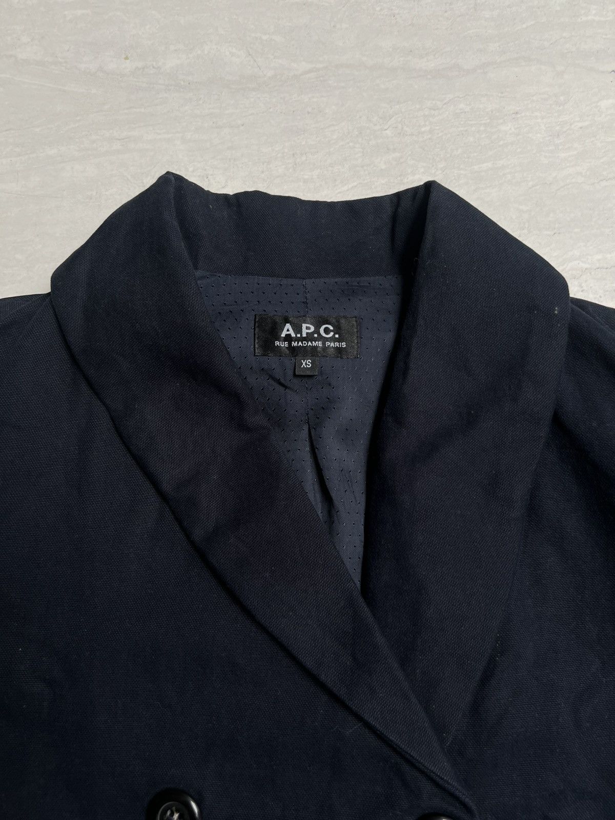 A.P.C. A.P.C Double-breasted Navy Suit Blazers Size US S / EU 44-46 / 1 - 5 Thumbnail