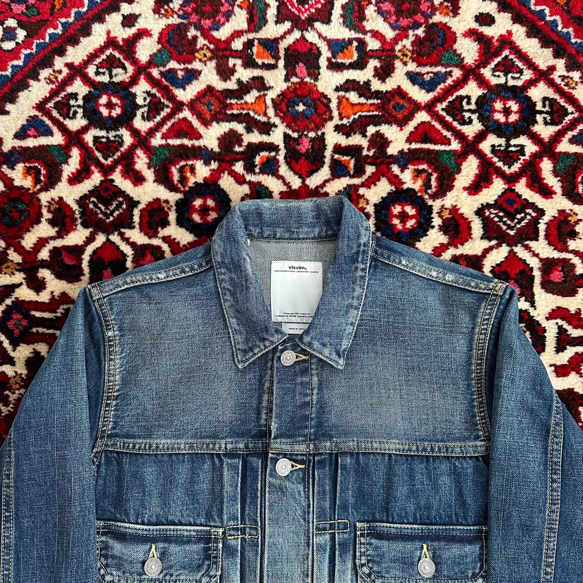 Visvim visvim 101 11aw 2nd yellow mud snake denim jacket Size US M / EU 48-50 / 2 - 5 Thumbnail