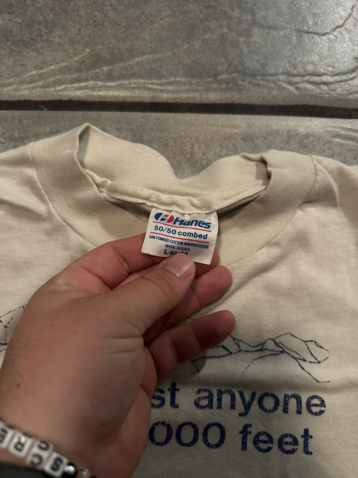 Vintage Vintage Hanes Fifty Fifty tee Size US L / EU 52-54 / 3 - 3 Thumbnail