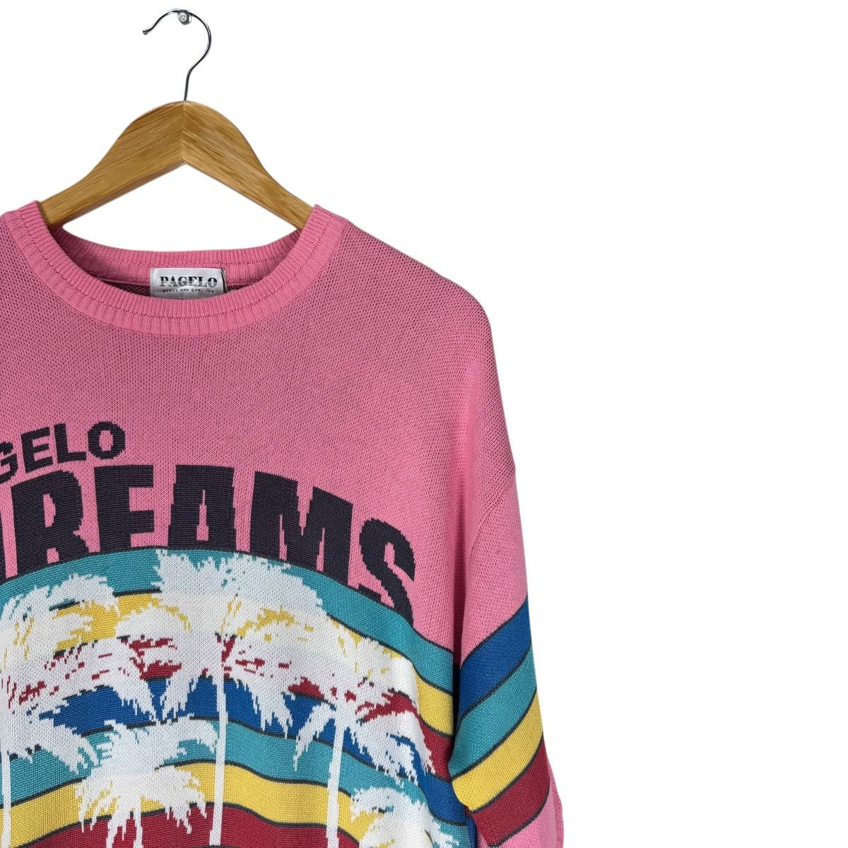 Art Comes First 🌟PAGELO JAPAN COLORWAY STRIPE KNIT SWEATER Size US L / EU 52-54 / 3 - 4 Thumbnail