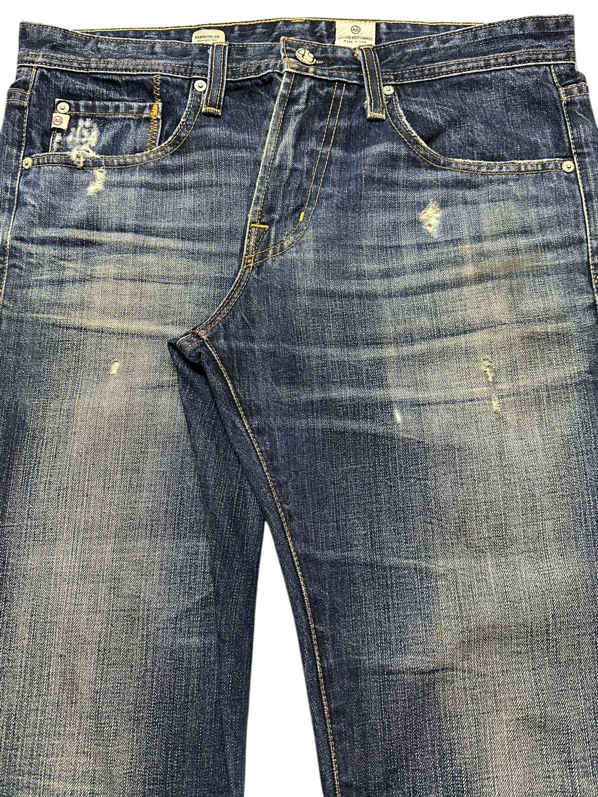Vintage Adriano Goldschmied Blue Faded Wash Style Jeans
