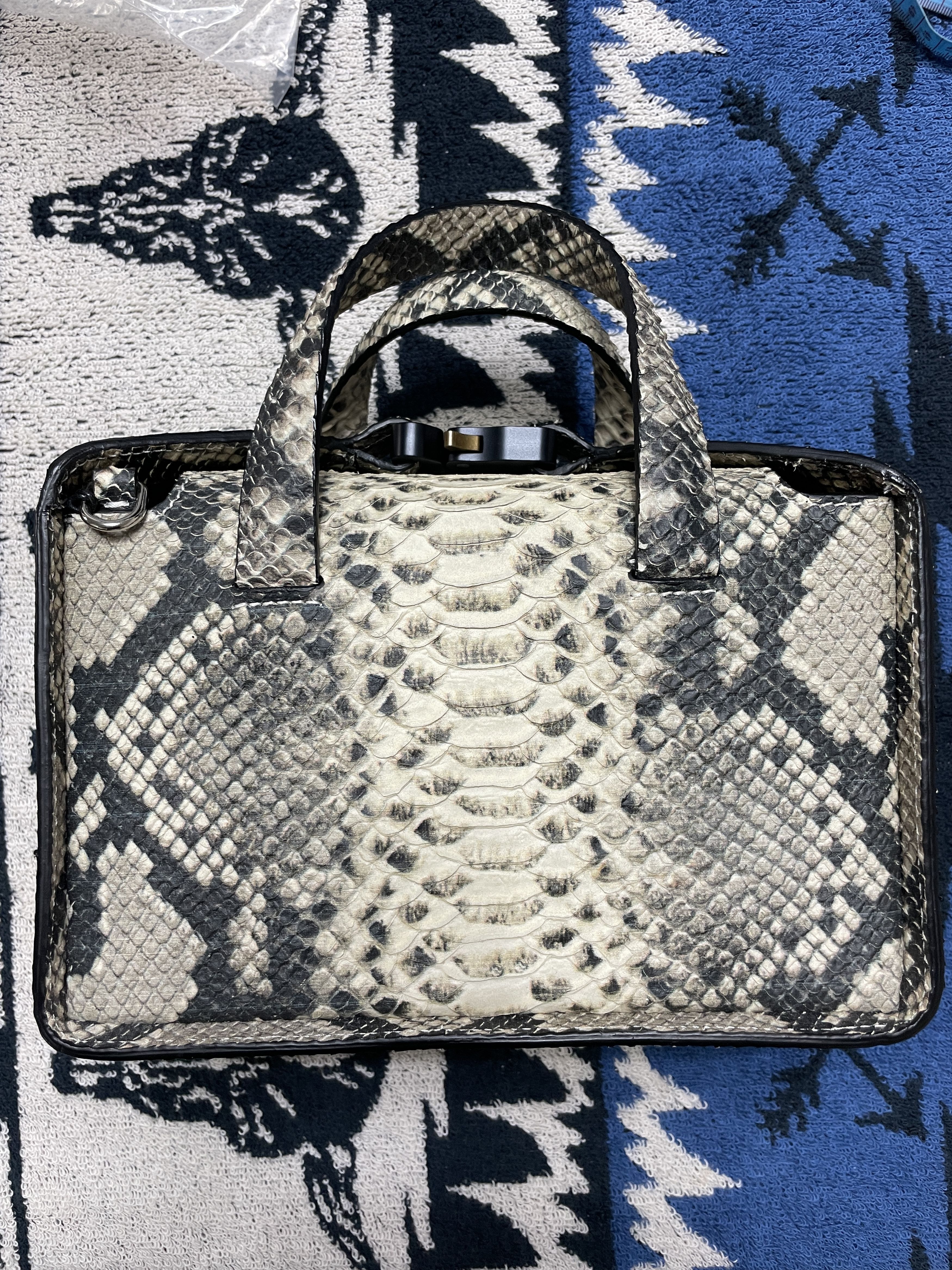 1017 ALYX 9SM Alyx brie buckle bag black/cream Size ONE SIZE - 2 Thumbnail