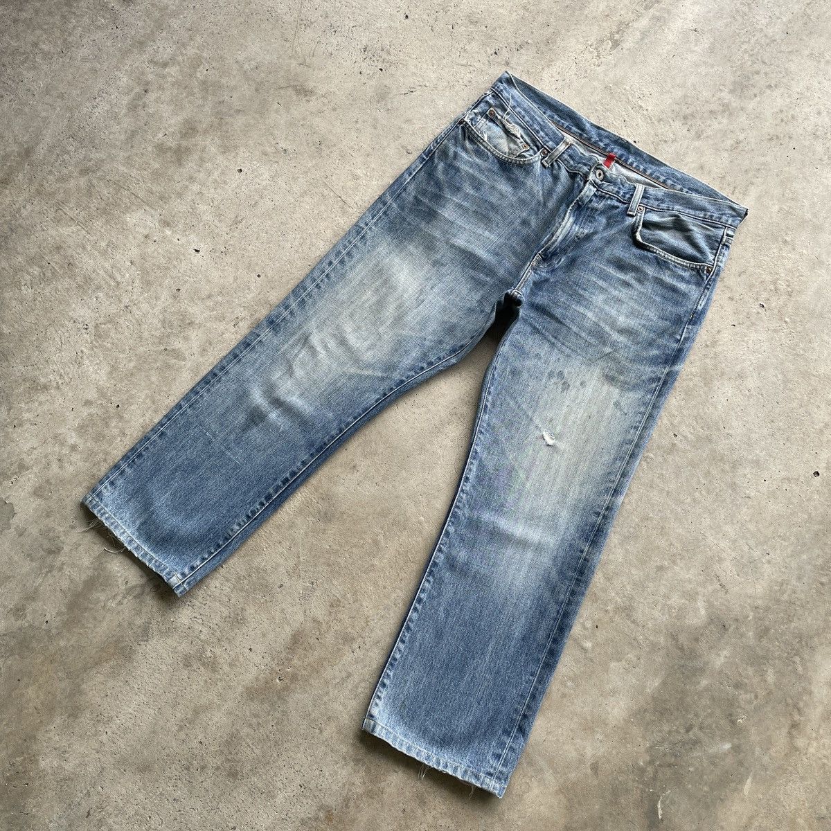 Japanese Brand W36💥 Vintage Japanese Brand UJ Faded Denim Jeans Pants Size US 36 / EU 52 - 2 Thumbnail
