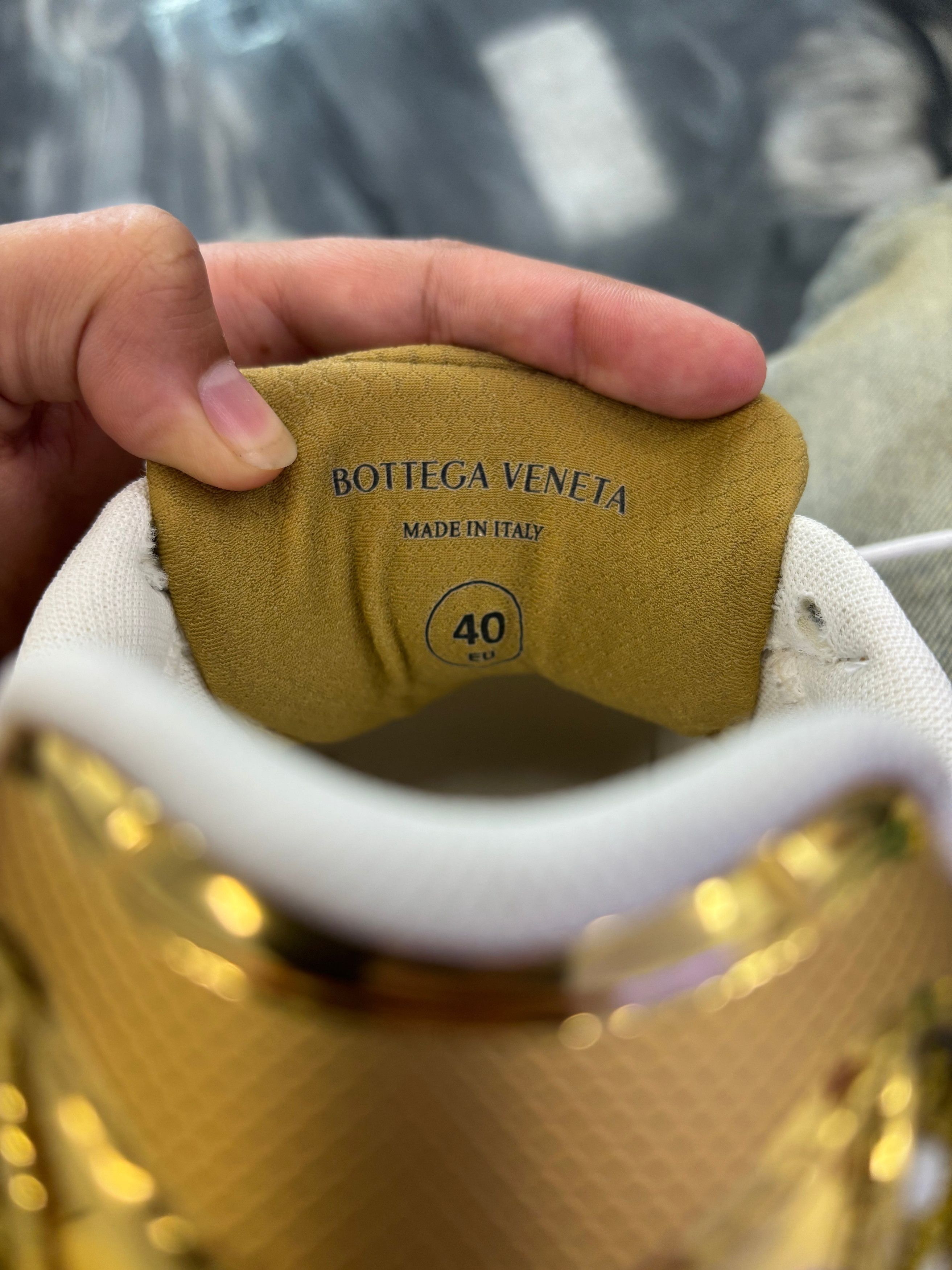 Bottega Veneta Bottega Veneta Orbit Low-Top Sneakers Gold Size US 7 / EU 40 - 9 Thumbnail