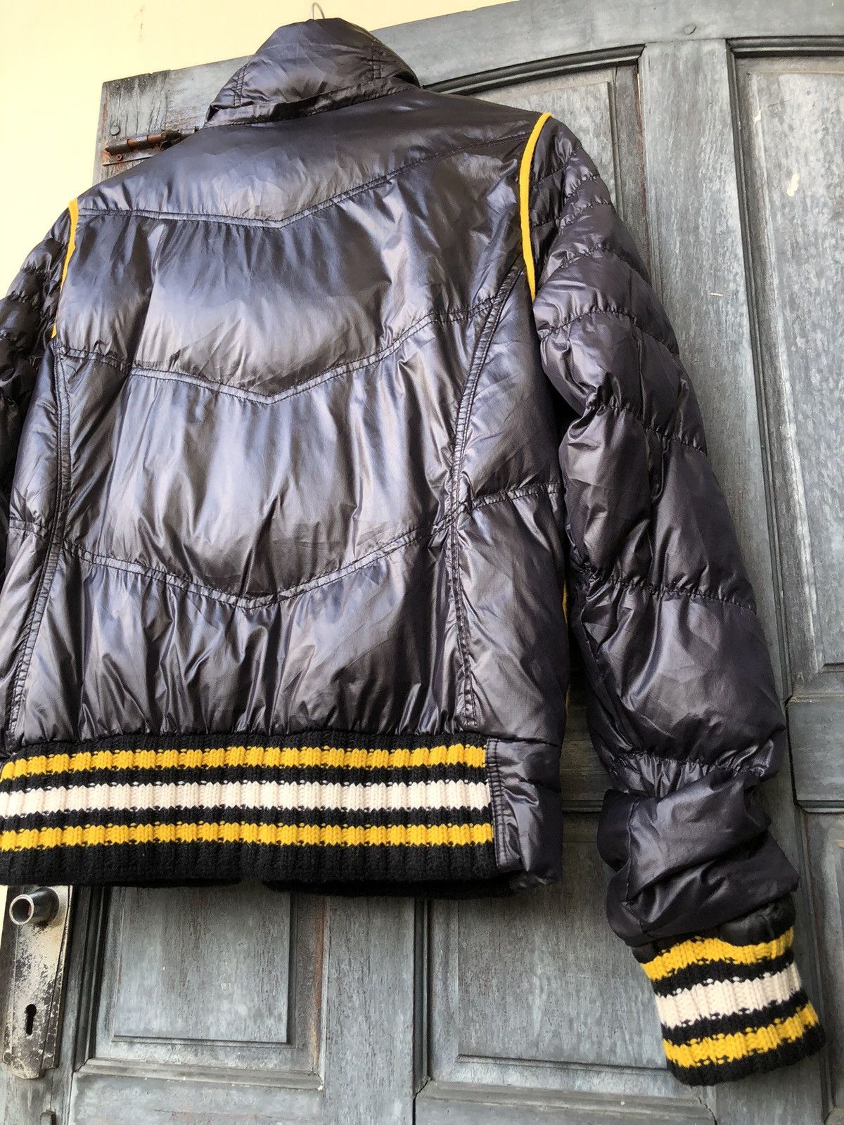 Japanese Brand Exr Progressive Zipper Up Knit Puffer Streetwear Winter MOTO Size US M / EU 48-50 / 2 - 14 Thumbnail