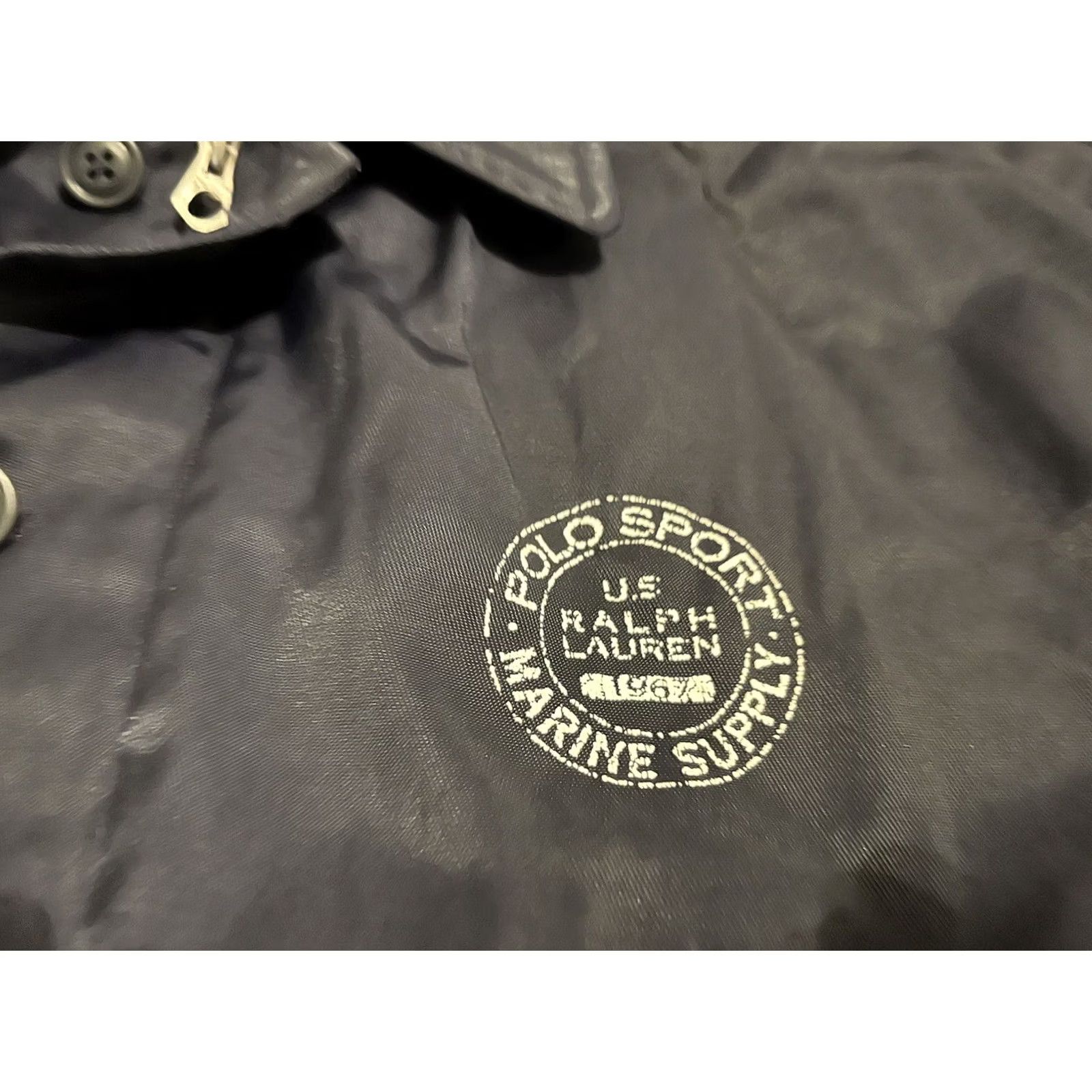 Ralph Lauren VINTAGE Ralph Lauren Polo Sport Marine Supply Navy Blue Jacket Coat Large Size US L / EU 52-54 / 3 - 6 Thumbnail