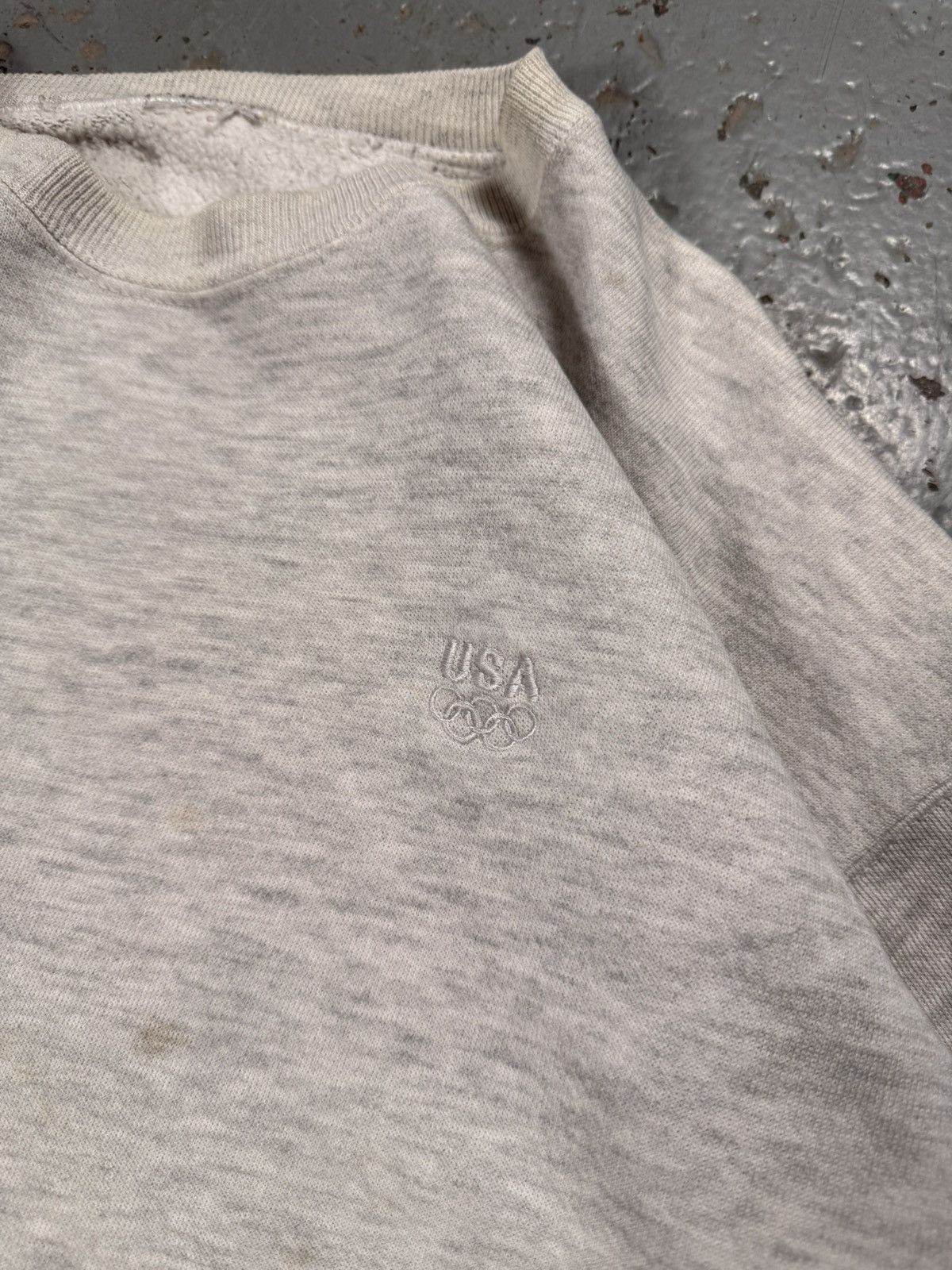 USA Olympics Vintage Distressed USA Olympics Blank Crewneck Sweater Size US L / EU 52-54 / 3 - 3 Thumbnail