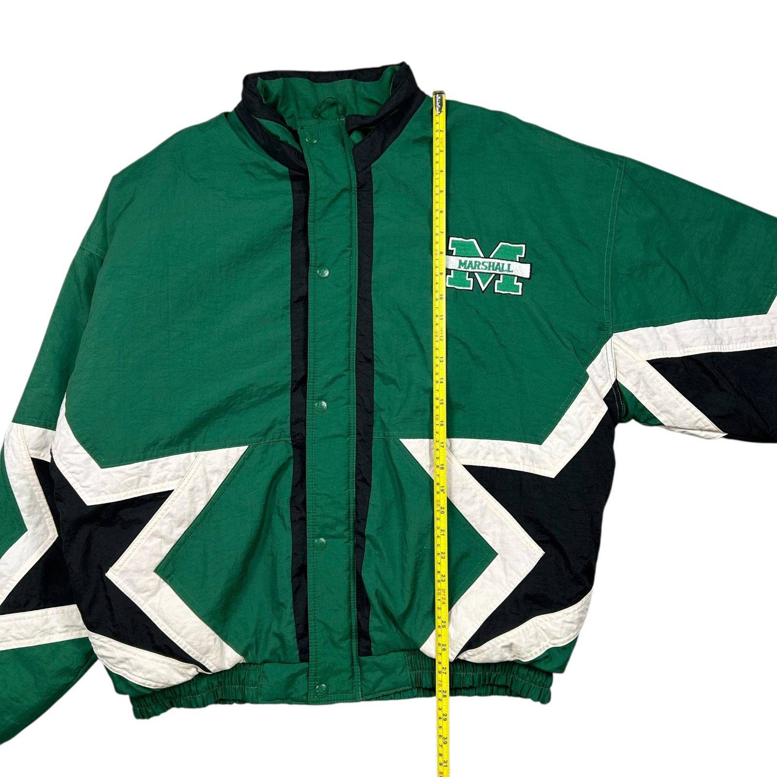 NCAA VTG 90s NCAA MARSHALL THUNDERING HERD STARTER PUFFER JACKET Size US L / EU 52-54 / 3 - 7 Thumbnail