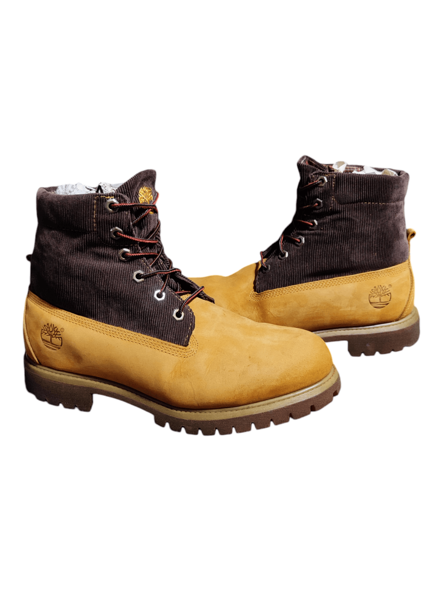 Timberland Timberland Roll Top Wheat Boots Suede & Corduroy Size US 9.5 / EU 42-43 - 5 Thumbnail
