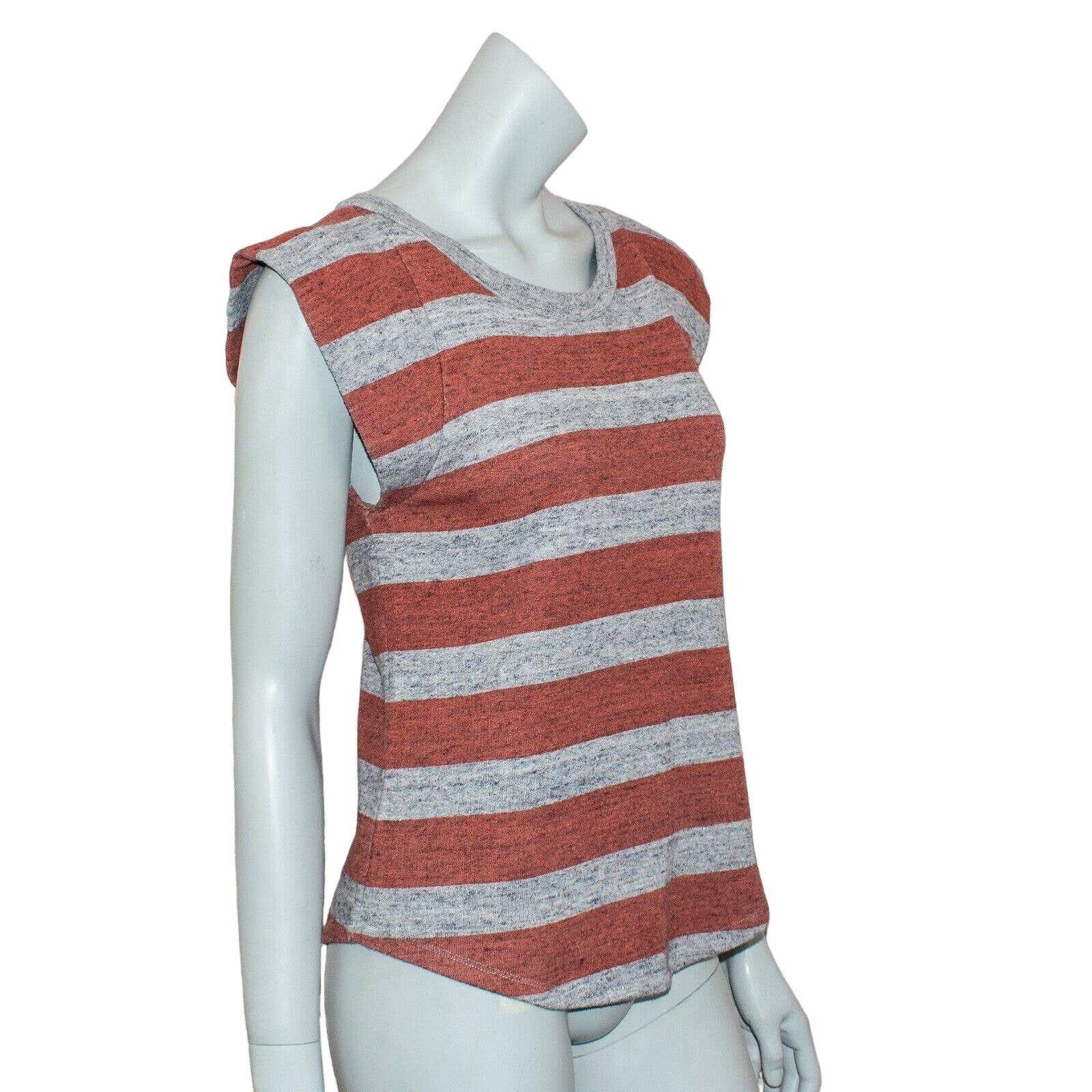 Sandro SANDRO Short Sleeve Sweatshirt Back Leather Lace up Size L / US 10 / IT 46 - 4 Thumbnail