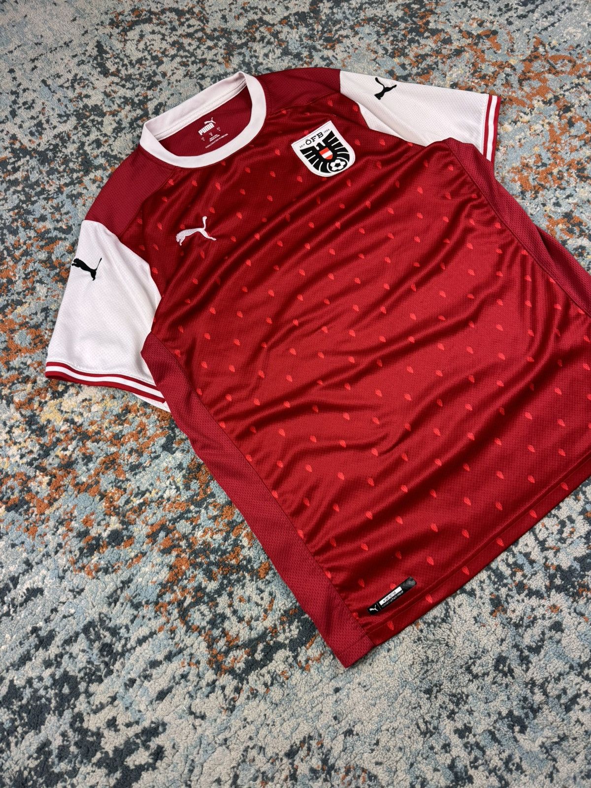 Puma 2020-2021 Puma Ostereich Austria football soccer jersey Size US L / EU 52-54 / 3 - 3 Thumbnail