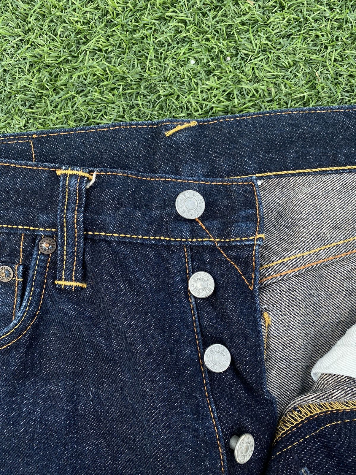 Evisu EVISU ONE GOD BRAND JEANS SELVEDGE Size US 30 / EU 46 - 8 Thumbnail
