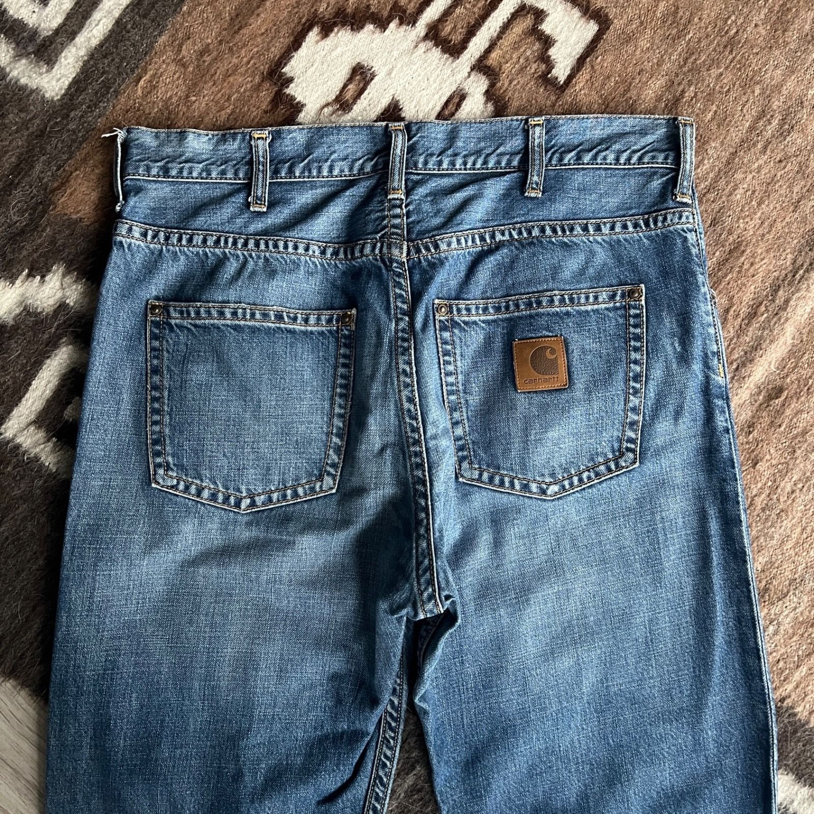 Carhartt Carhartt Slim Fit Jeans Men’s Blue Denim Workwear Size 34x32 Size US 34 / EU 50 - 1 Thumbnail