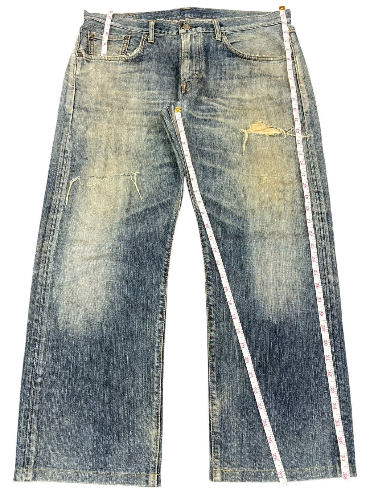 Edwin Vintage Edwin 503RV Mud Wash Distressed Loose Baggy Jeans Size US 36 / EU 52 - 13 Thumbnail