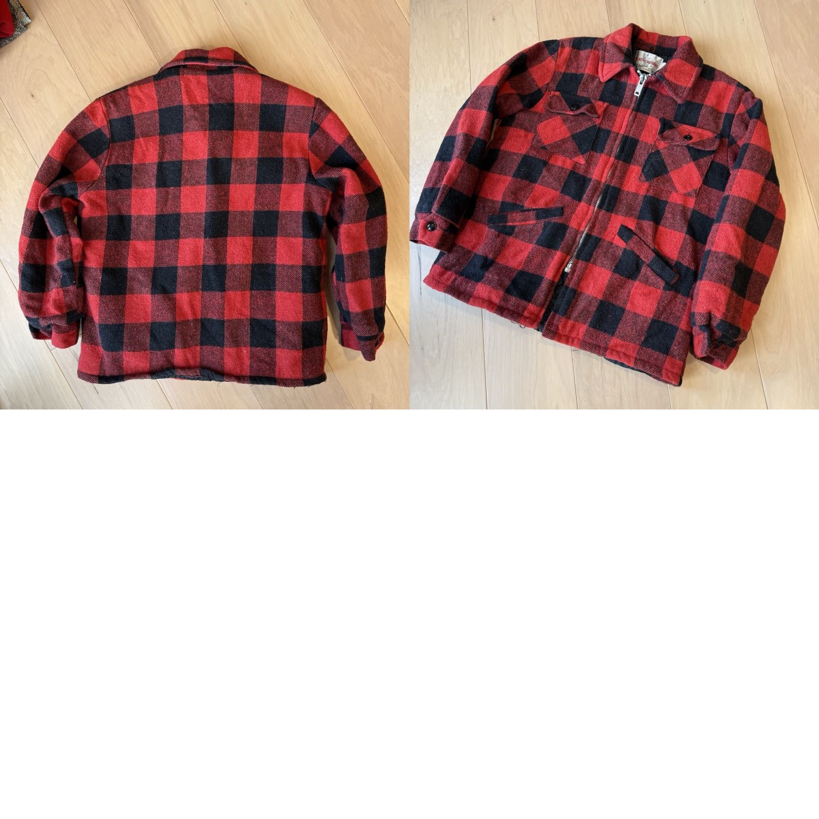 Vintage VINTAGE Weatherguard Shane Jacket M Red 80s Buffalo Plaid Wool Overcoat PNW Size US M / EU 48-50 / 2 - 8 Thumbnail