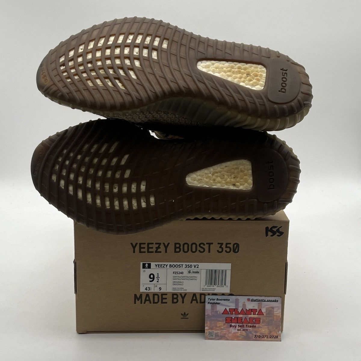 Adidas Yeezy boost 350 sand taupe Size US 9.5 / EU 42-43 - 8 Thumbnail