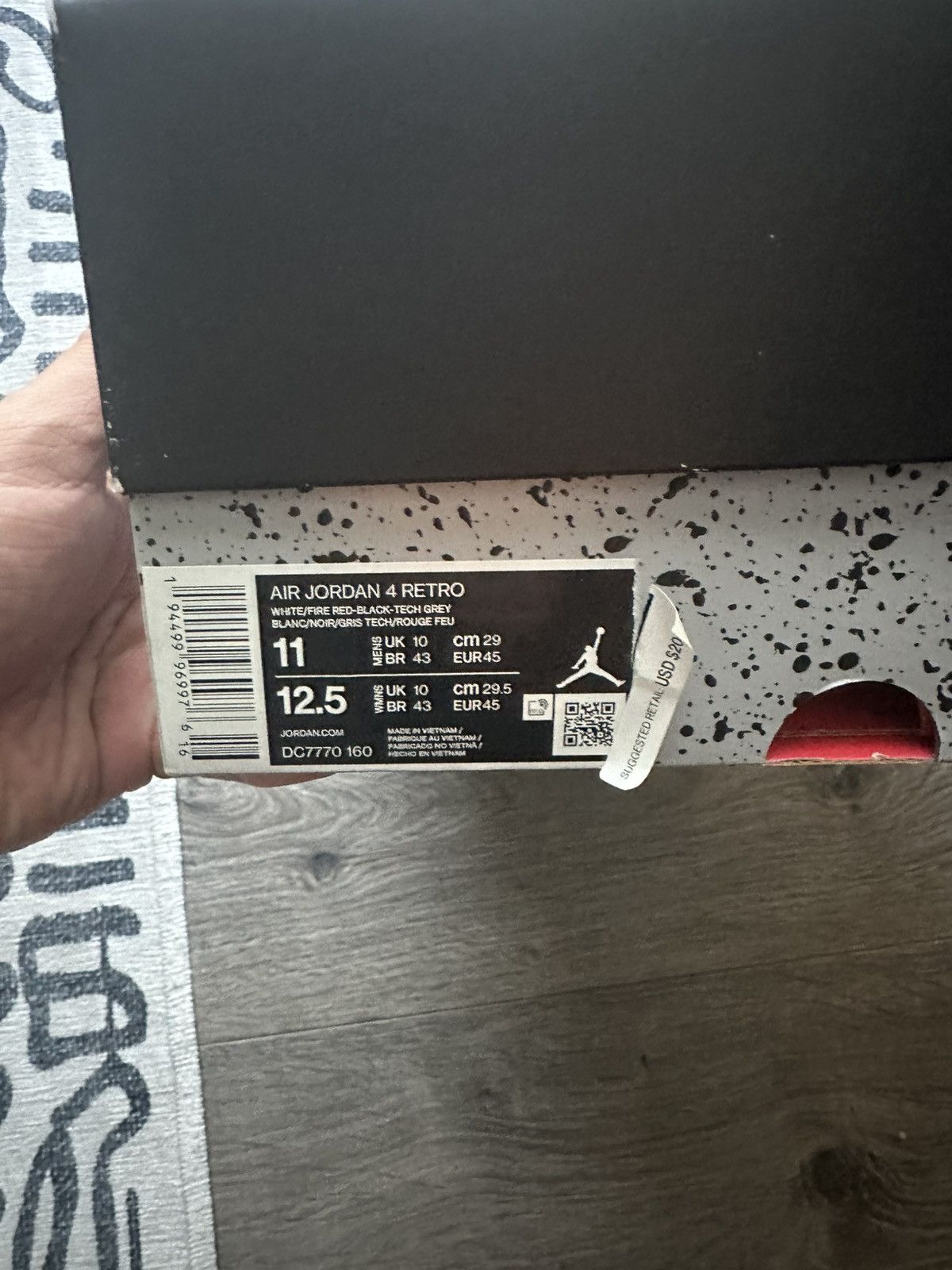 Jordan Brand Jordan Fire Red 4’s Size US 11 / EU 44 - 8 Thumbnail