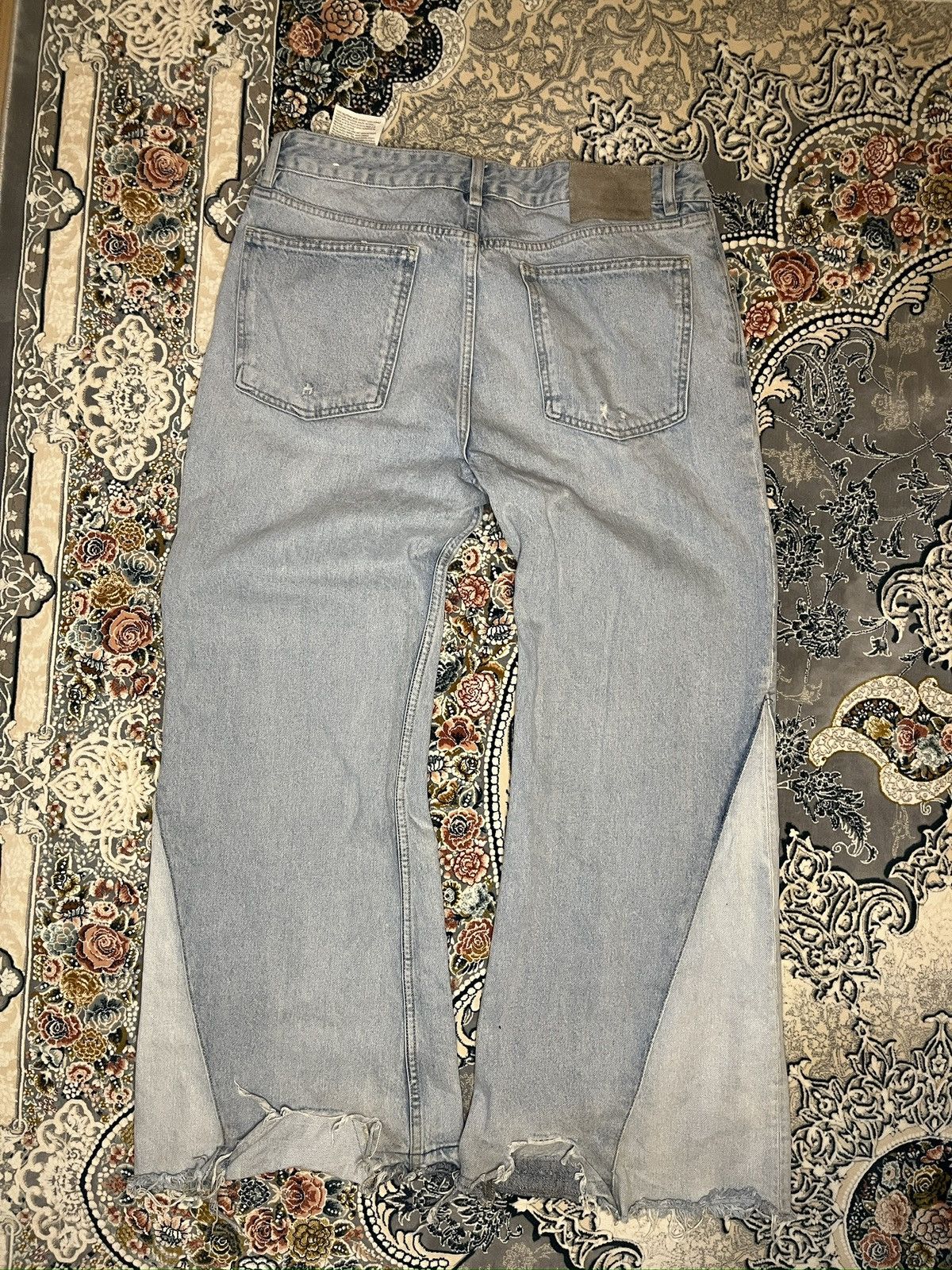 Zara Flared baggy Jeans japen style opium archive Size US 33 - 7 Thumbnail