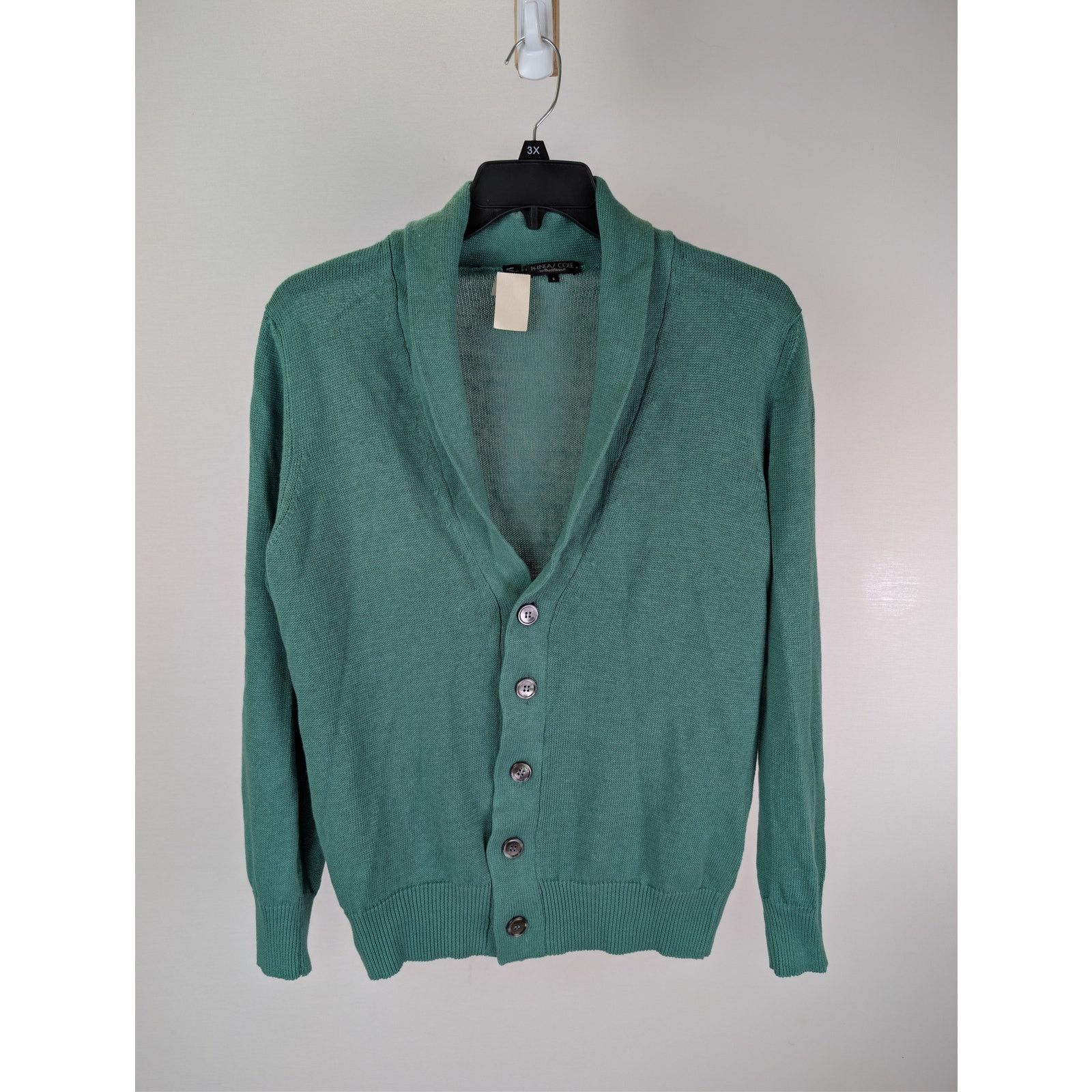 Paul Stuart o1rshd1 CC20 Cardigan Sweater in Green Size US S / EU 44-46 / 1 - 2 Thumbnail