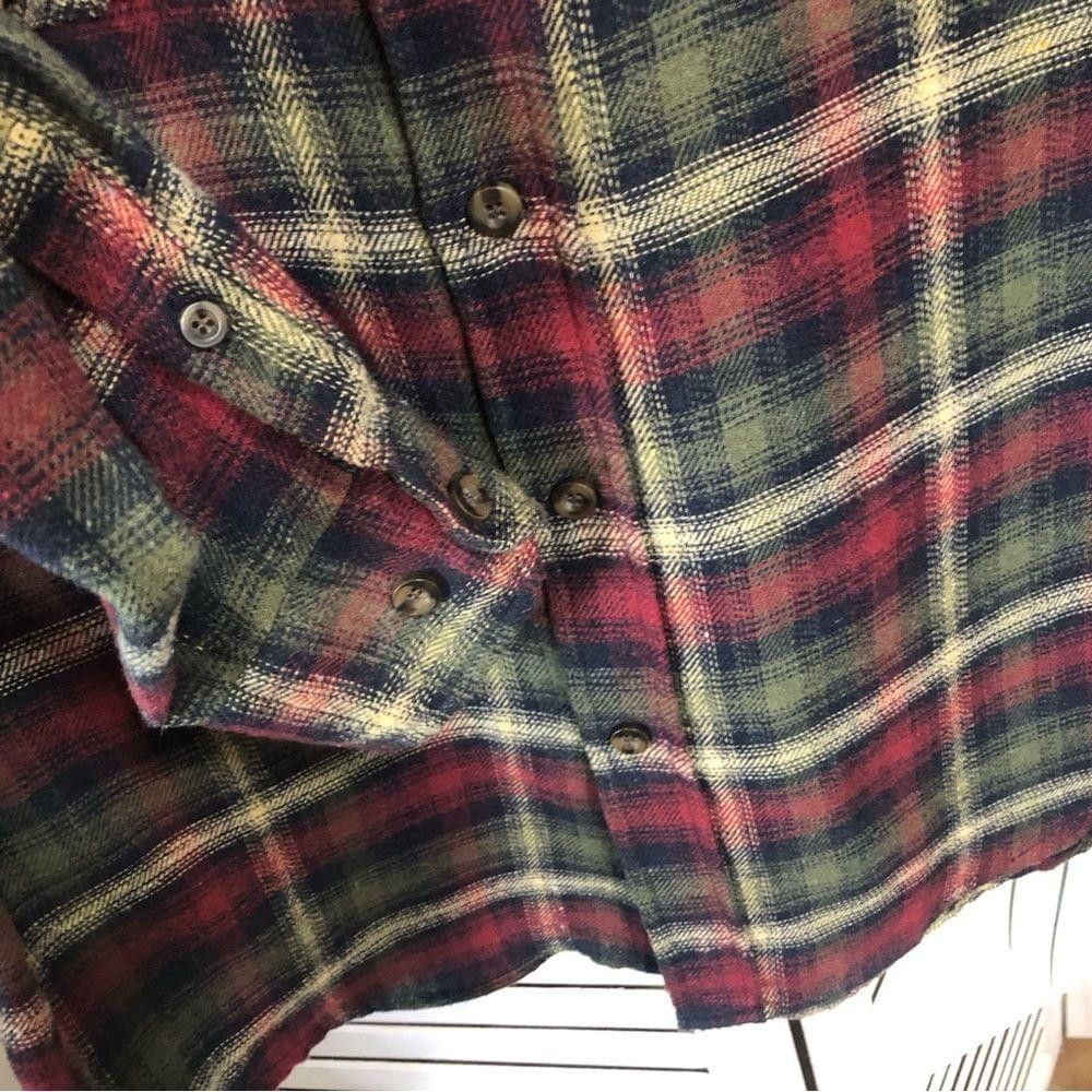 Other green plaid flannel fleece lumberjack button down shirt sz M Size US M / EU 48-50 / 2 - 4 Thumbnail