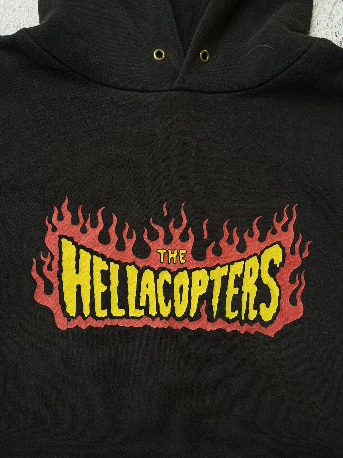 Band Tees Vintage The Hellacopters Band Logo Distressed Hoodie RareY2K Size US XL / EU 56 / 4 - 8 Thumbnail