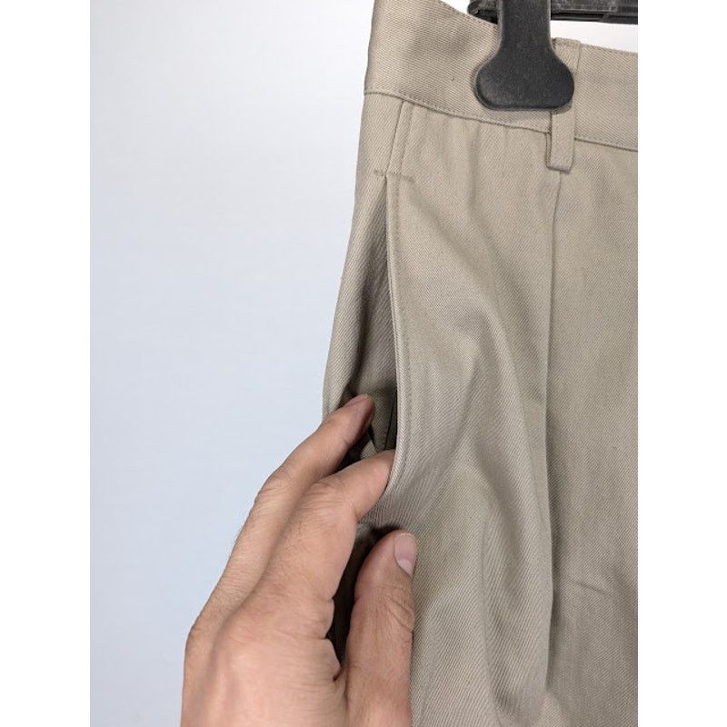 Saint Laurent Paris o1rshd1 Pleated Chino Bermuda Shorts Cotton Serge in Beige Size US 40 / EU 56 - 5 Thumbnail