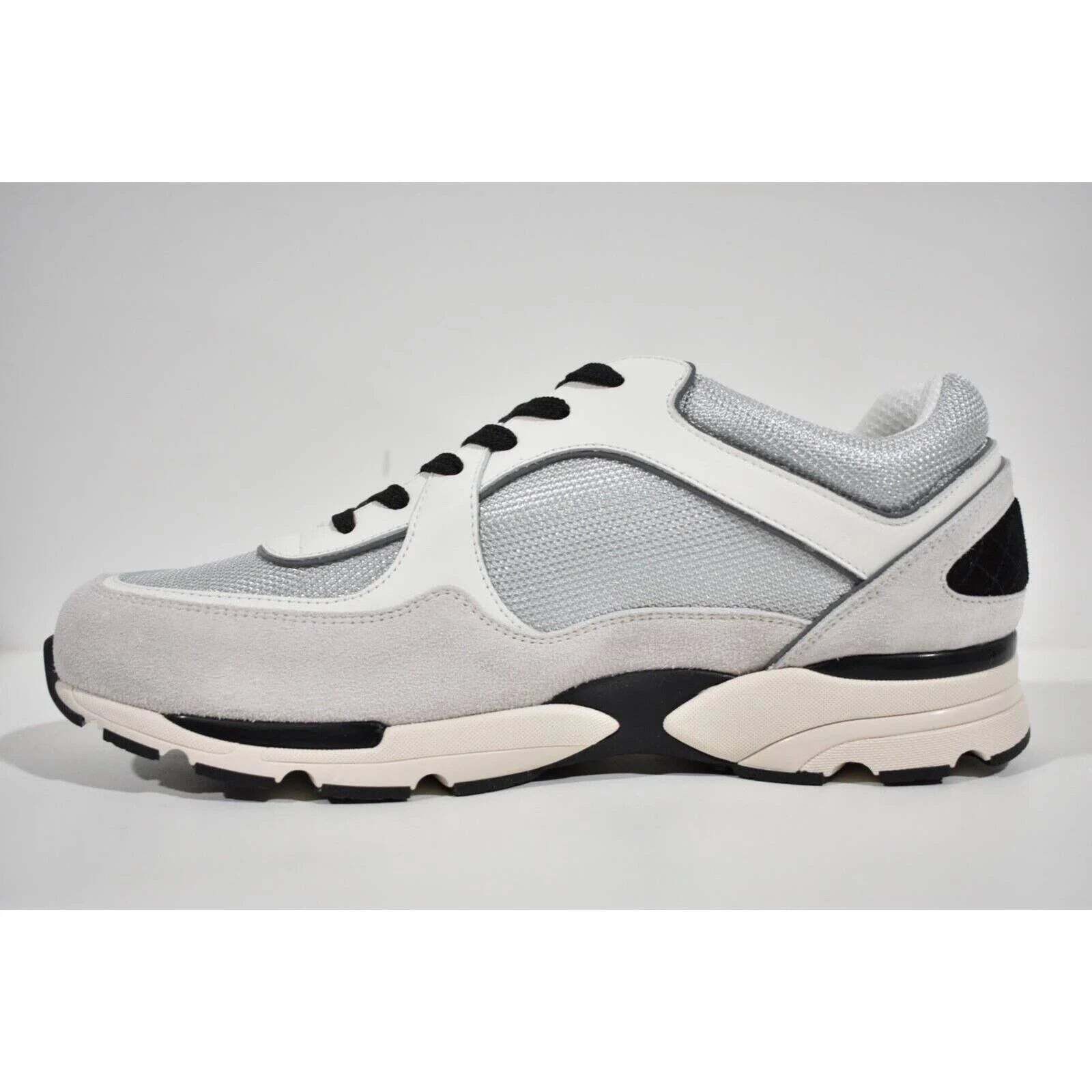 Chanel Chanel Black White CC Logo Low Top Trainer Sneaker 46 13 Size US 13 / EU 46 - 7 Thumbnail