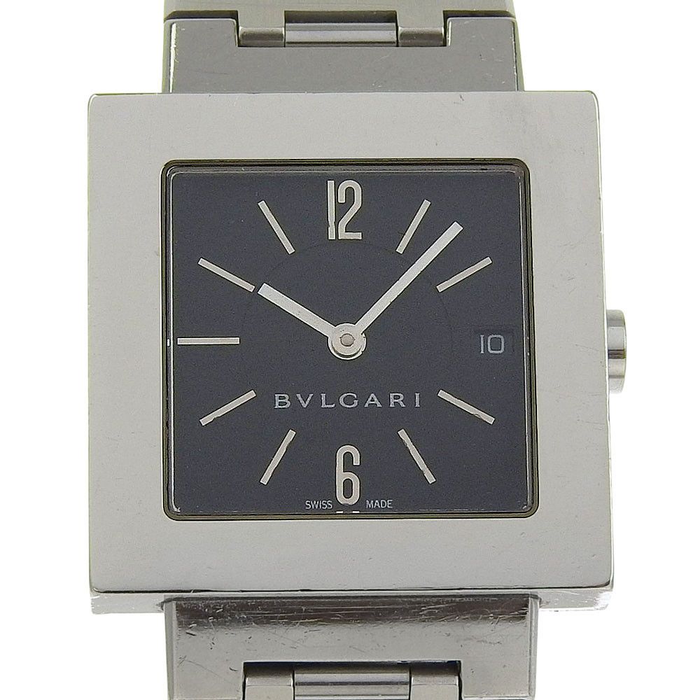 Bvlgari Bvlgari BVLGARI Quadrato Stainless Steel Watch Metal Quartz SQ27SSD DUTY FREE for USA Size ONE SIZE - 1 Thumbnail