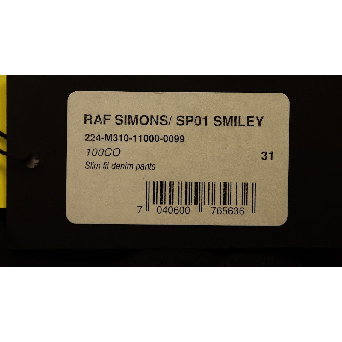 Raf Simons o1rshd1 Slim Fit Denim Pants in Black Size US 31 - 11 Thumbnail