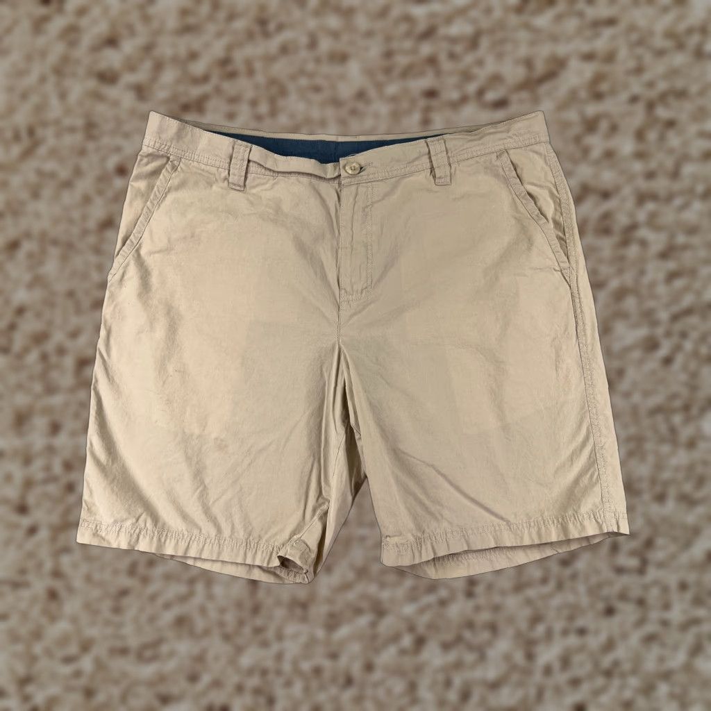 Vintage Columbia Shorts Mens 38 Beige Khaki Cotton Blend Twill Casual Size US 38 / EU 54 - 1 Thumbnail