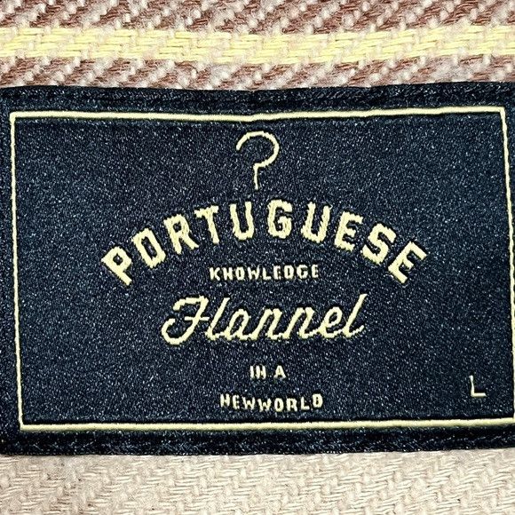 Portuguese Flannel Portuguese Flannel Plaid Shirt - Tan/Brown/Black - Size L Size US L / EU 52-54 / 3 - 4 Thumbnail