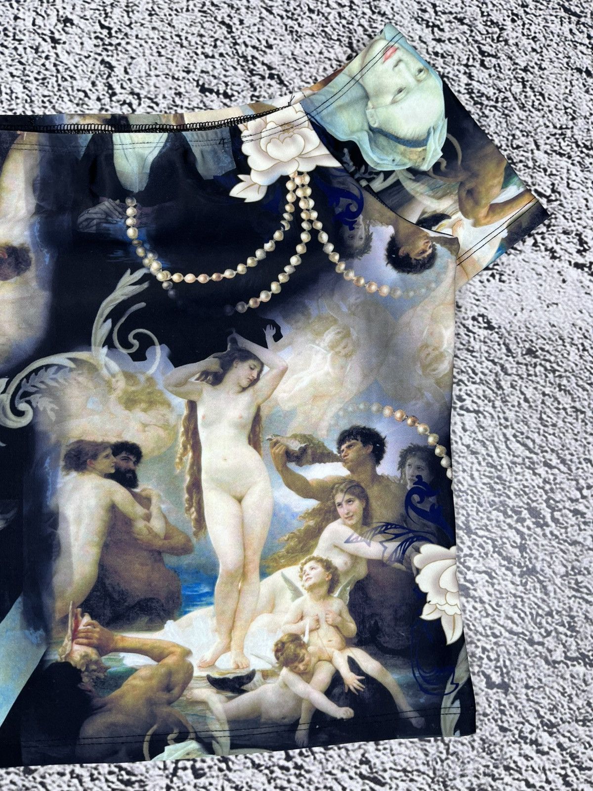 Japanese Brand Vintage Y2K Renaissance Baroque Art Print Top Size S / US 4 / IT 40 - 2 Thumbnail