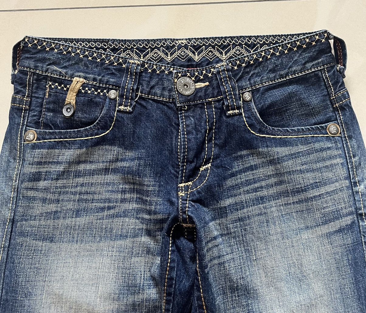 Edwin Flare Jeans Edwin blue trip distressed faded low rise F1 Size US 31 - 5 Thumbnail