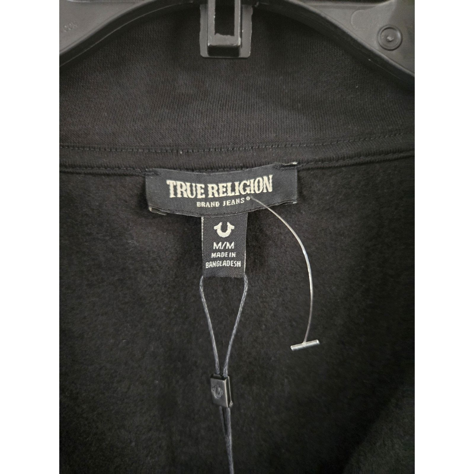 True Religion True Religion Black Relaxed Mock 1/4 Zip Sweatshirt, M $129 Size US M / EU 48-50 / 2 - 4 Thumbnail