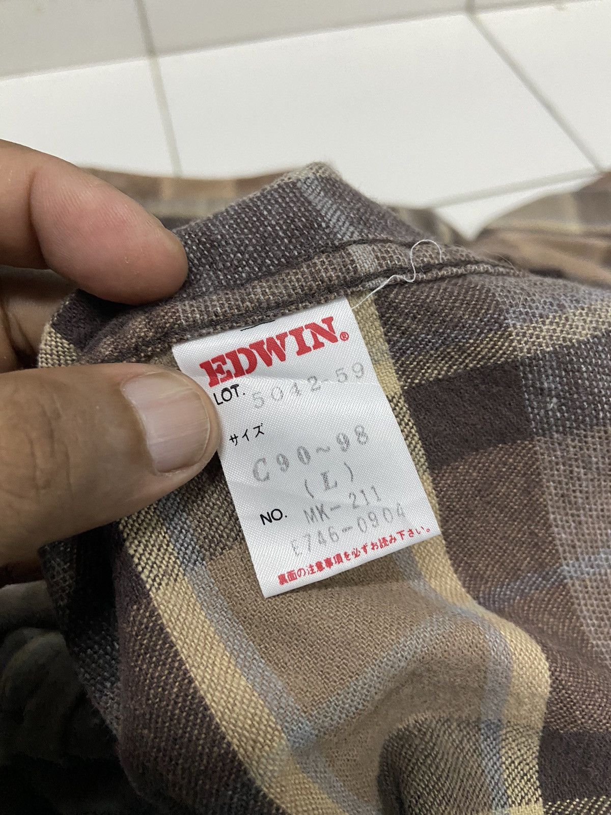 Edwin VINTAGE EDWIN DOUBLE POCKET PLAID FLANNEL Size US L / EU 52-54 / 3 - 8 Thumbnail