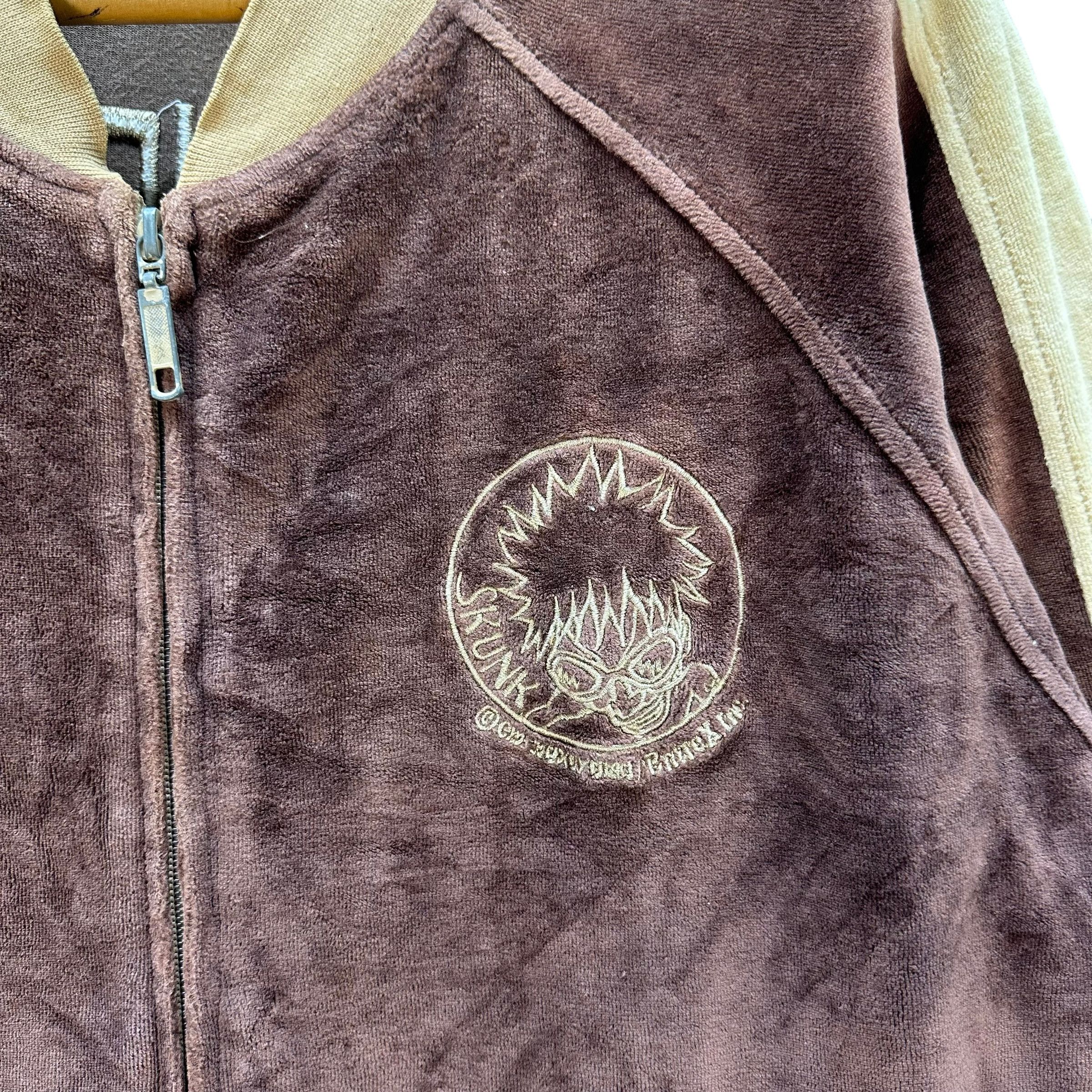 Japanese Brand MISCHIEVOUS EMBROIDERY BIG LOGO VELVET JACKET #8931-040 Size US M / EU 48-50 / 2 - 4 Thumbnail